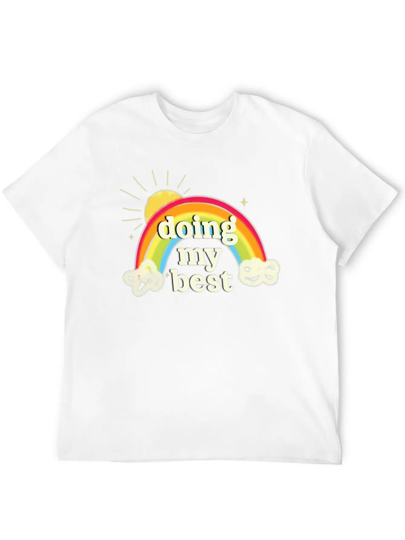 Doing My Best Unisex Short Sleeve Soft Cotton T-Shirt – Casual Everyday Wear