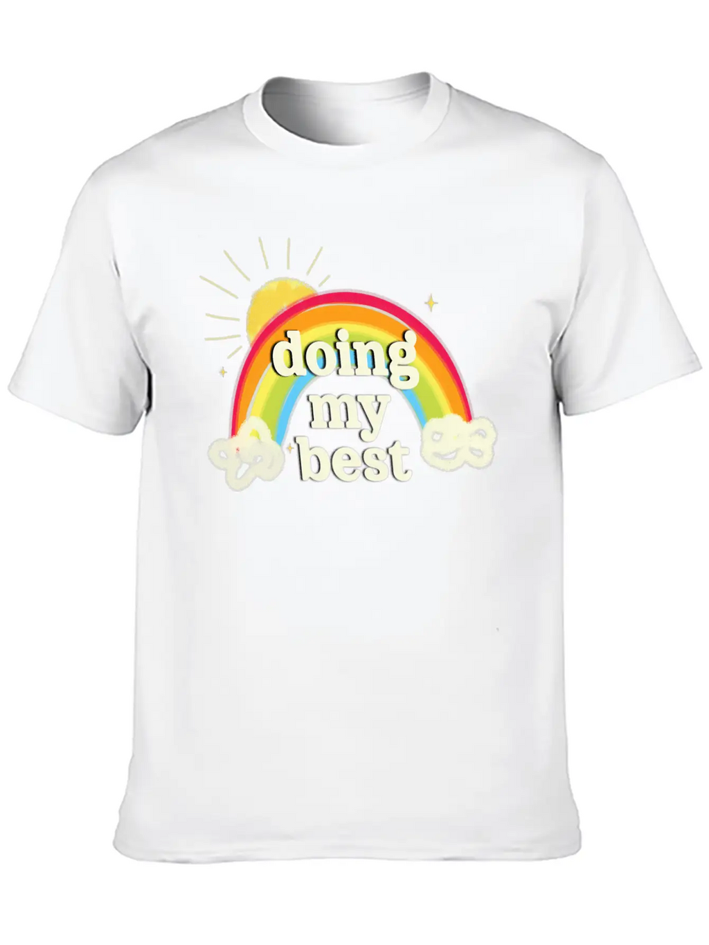 Doing My Best Unisex Short Sleeve Soft Cotton T-Shirt – Casual Everyday Wear