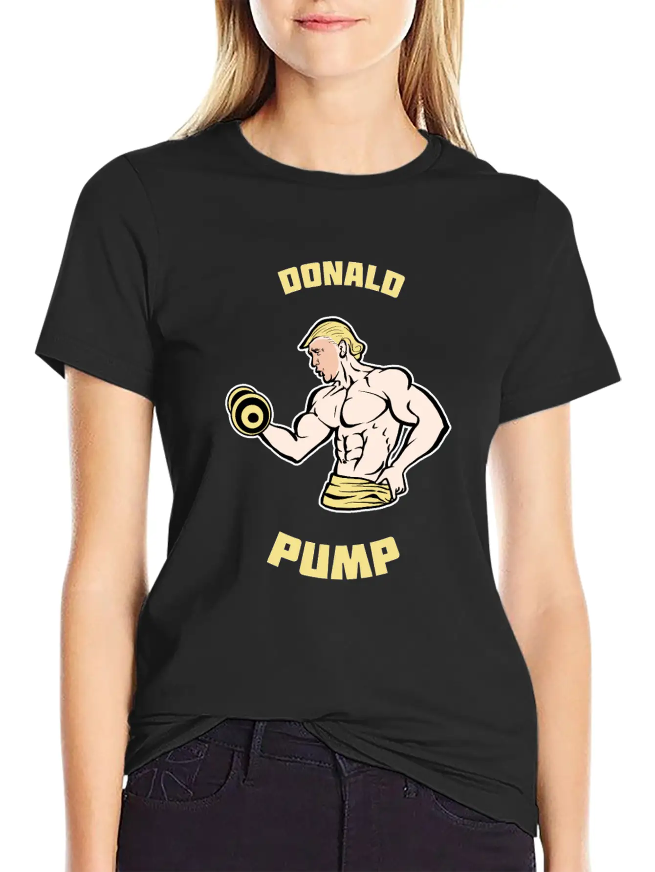 Donald Pump Shirt Gym Political US President Vote Essential Cotton Tee For Daily Outfits – Unisex Style