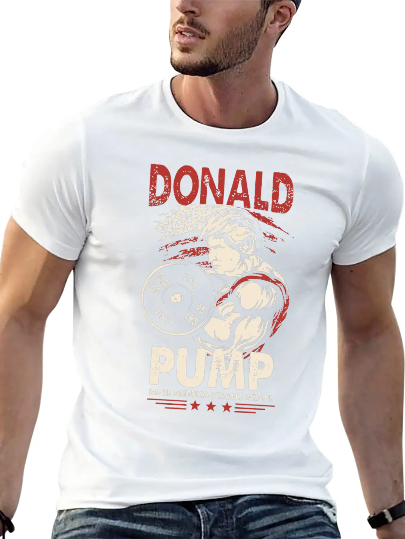 Donnald Pump Meme T Shirts Unisex Short Sleeve Soft Cotton T-Shirt – Casual Everyday Wear