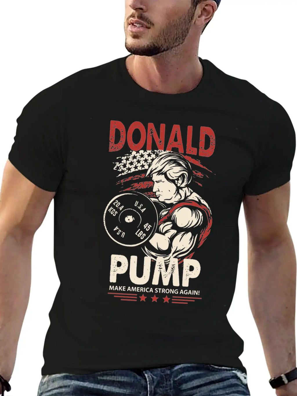 Donnald Pump Meme T Shirts Unisex Short Sleeve Soft Cotton T-Shirt – Casual Everyday Wear