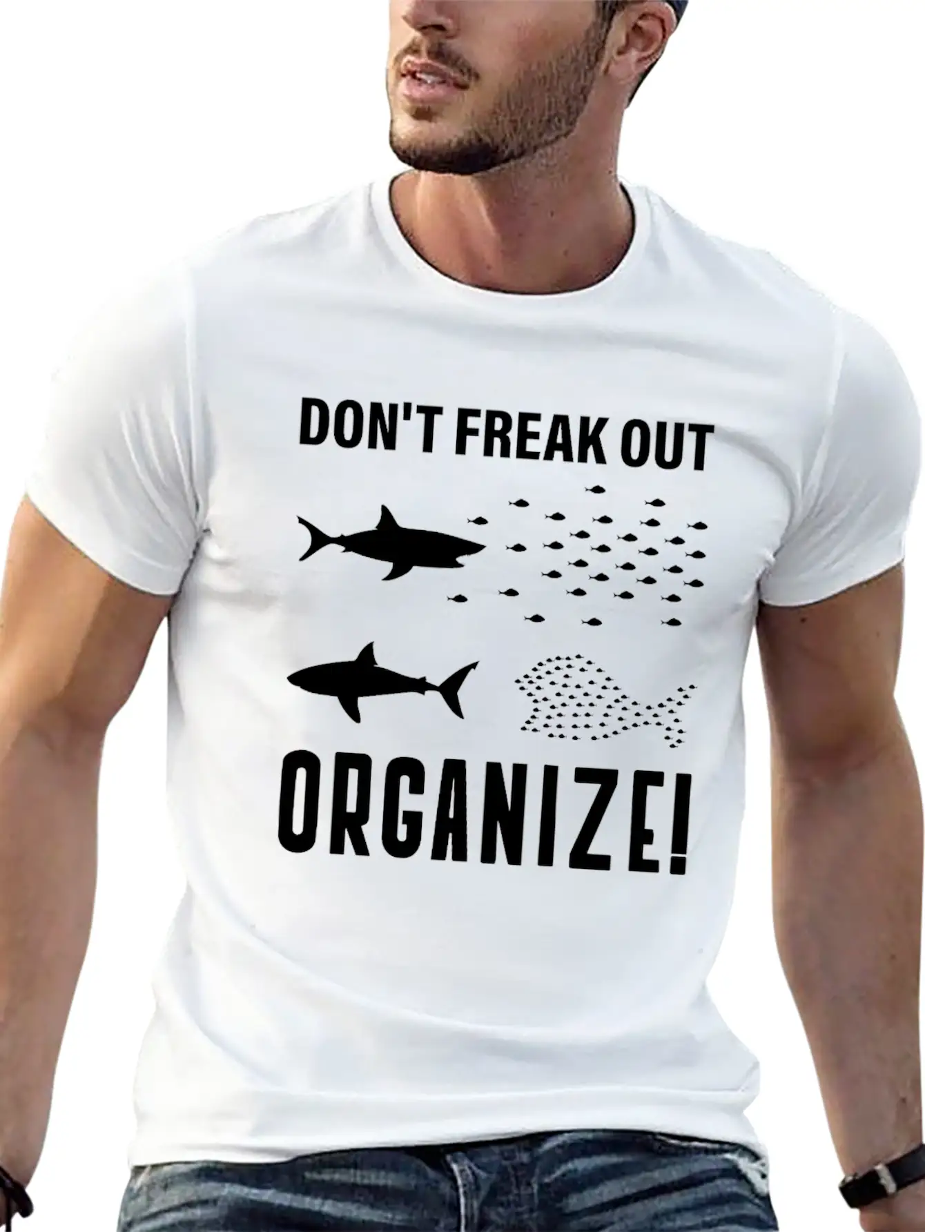 Don't Freak Out, Freak Out, Organize, Form Unisex Casual T-Shirt – Clean Design For Daily Comfort