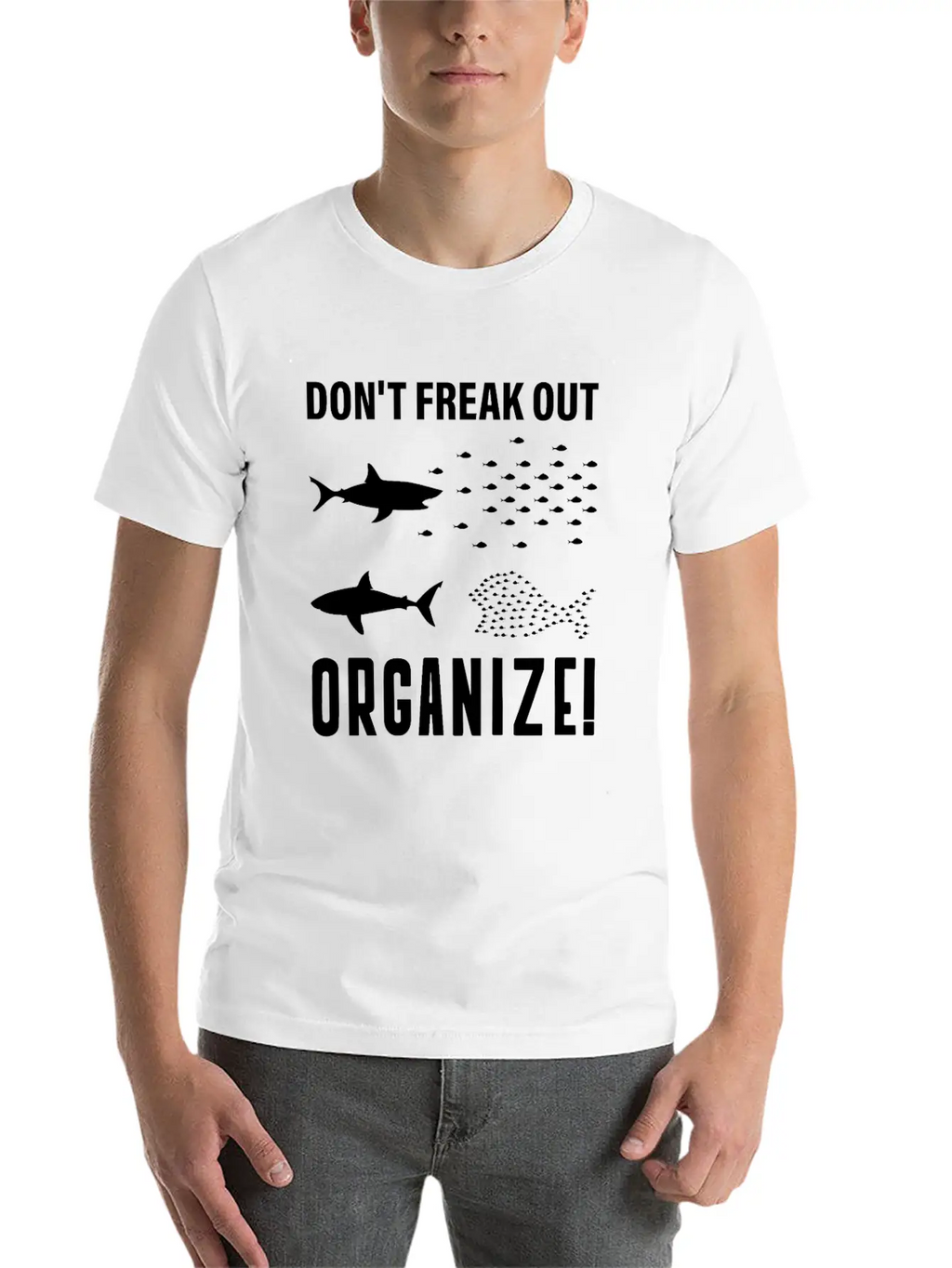 Don't Freak Out, Freak Out, Organize, Form Unisex Casual T-Shirt – Clean Design For Daily Comfort