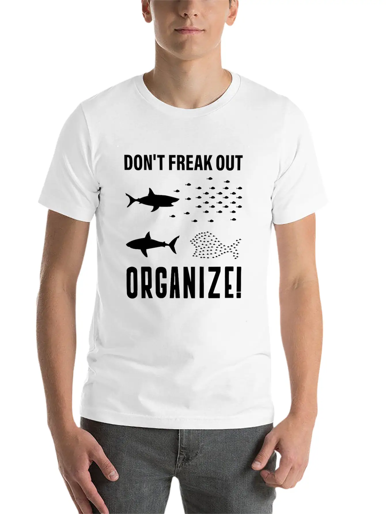 Don't Freak Out, Freak Out, Organize, Form Unisex Casual T-Shirt – Clean Design For Daily Comfort