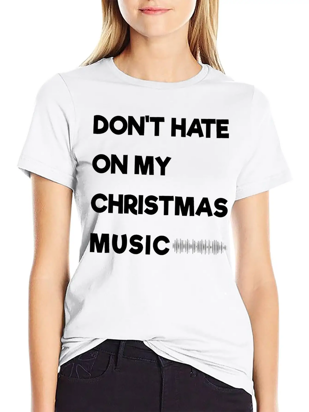Don't Hate On My Christmas Music Unisex Casual T-Shirt – Clean Design For Daily Comfort