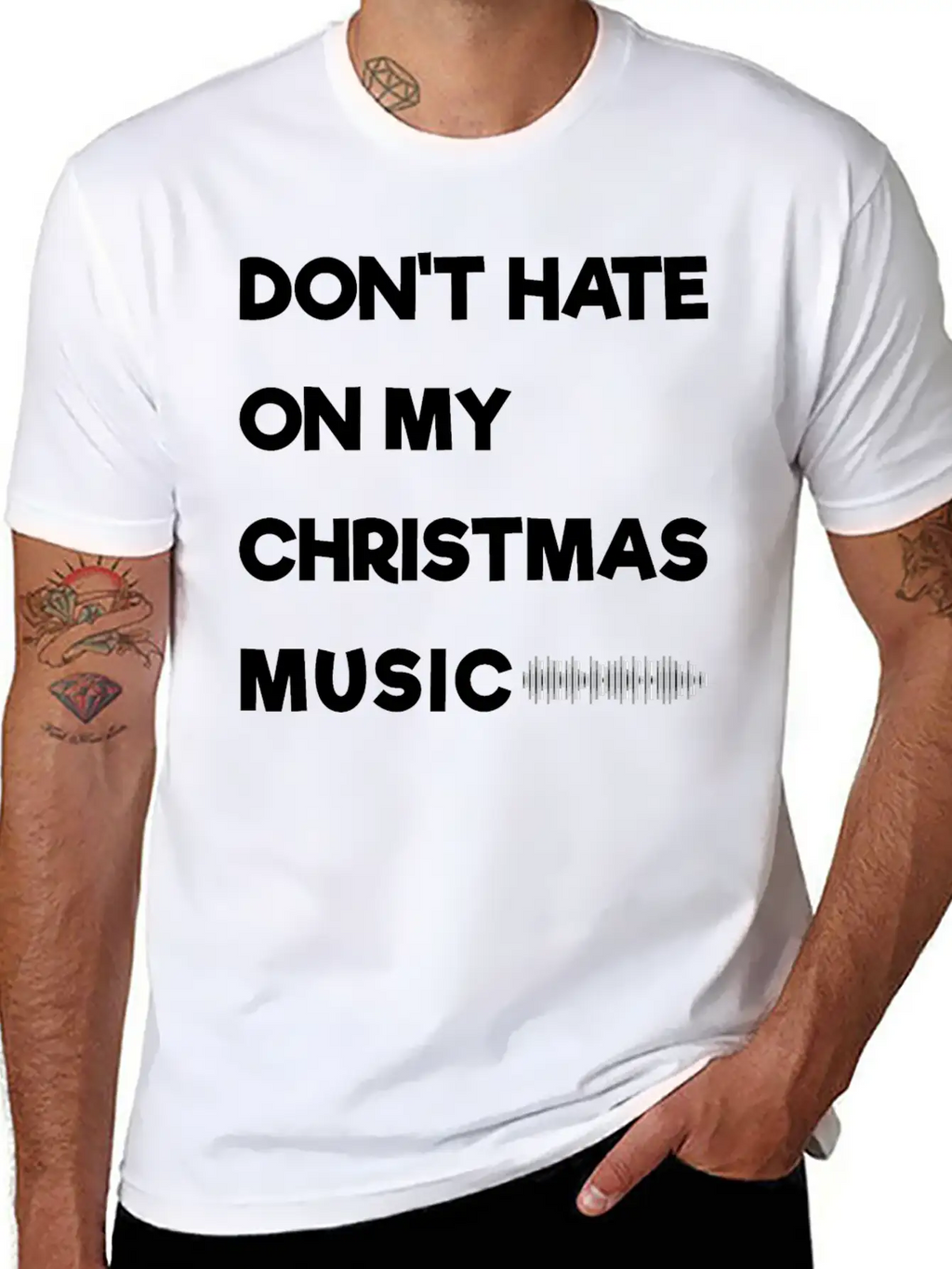 Don't Hate On My Christmas Music Unisex Casual T-Shirt – Clean Design For Daily Comfort