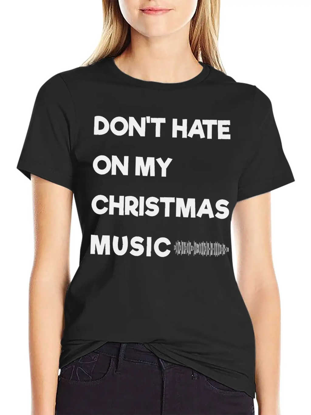 Don't Hate On My Christmas Music Unisex Casual T-Shirt – Clean Design For Daily Comfort