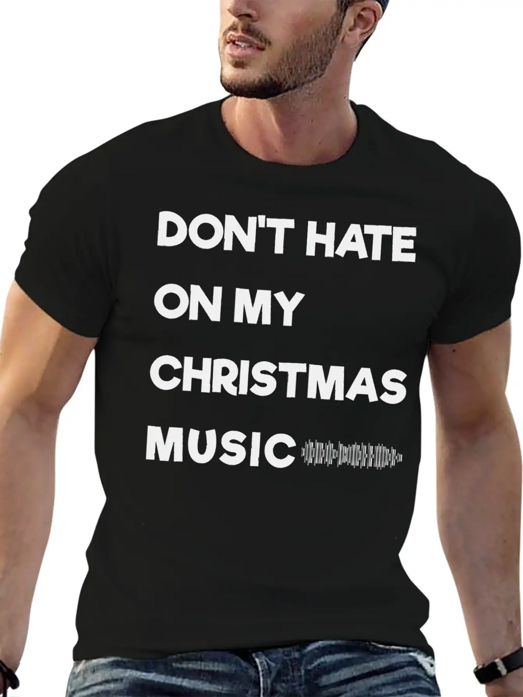 Don't Hate On My Christmas Music Unisex Casual T-Shirt – Clean Design For Daily Comfort
