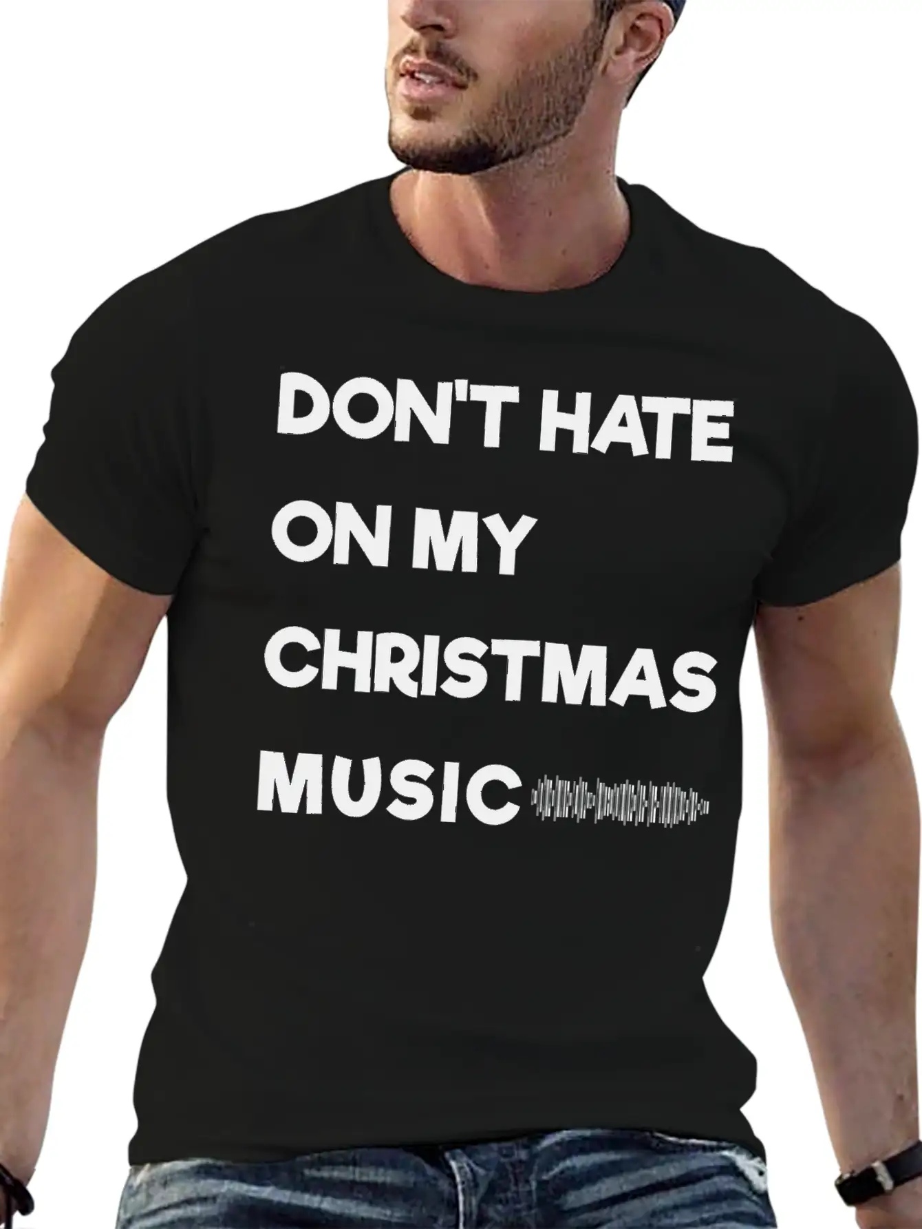 Don't Hate On My Christmas Music Unisex Casual T-Shirt – Clean Design For Daily Comfort