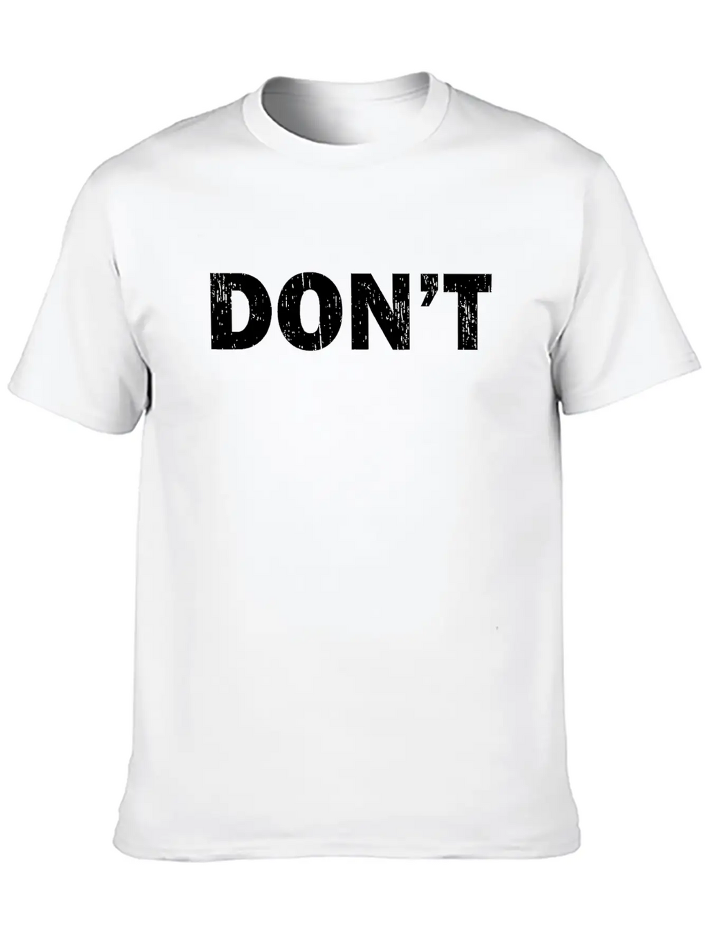 Don't Joke - Black Grunge Unisex Casual T-Shirt – Clean Design For Daily Comfort