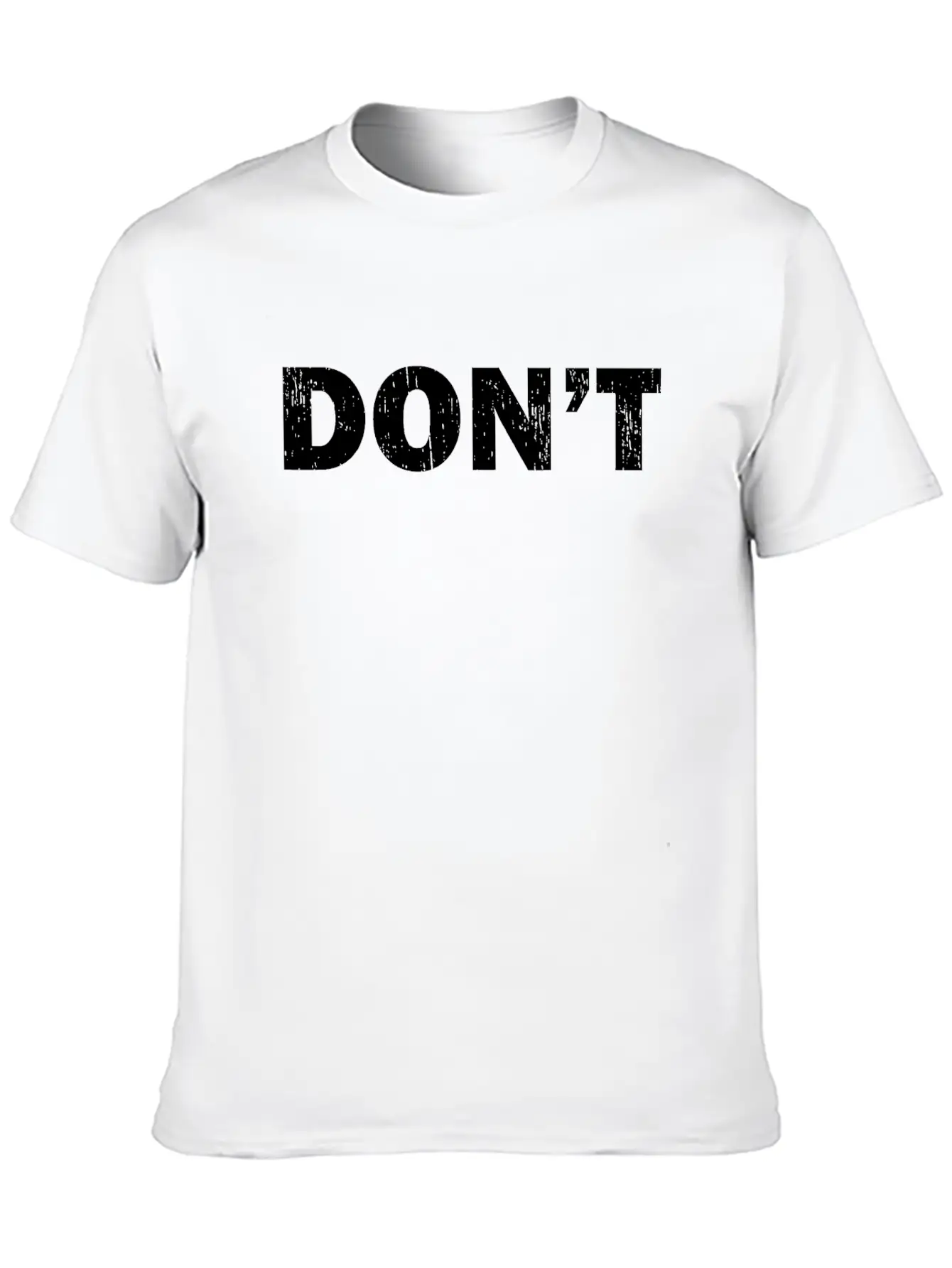Don't Joke - Black Grunge Unisex Casual T-Shirt – Clean Design For Daily Comfort