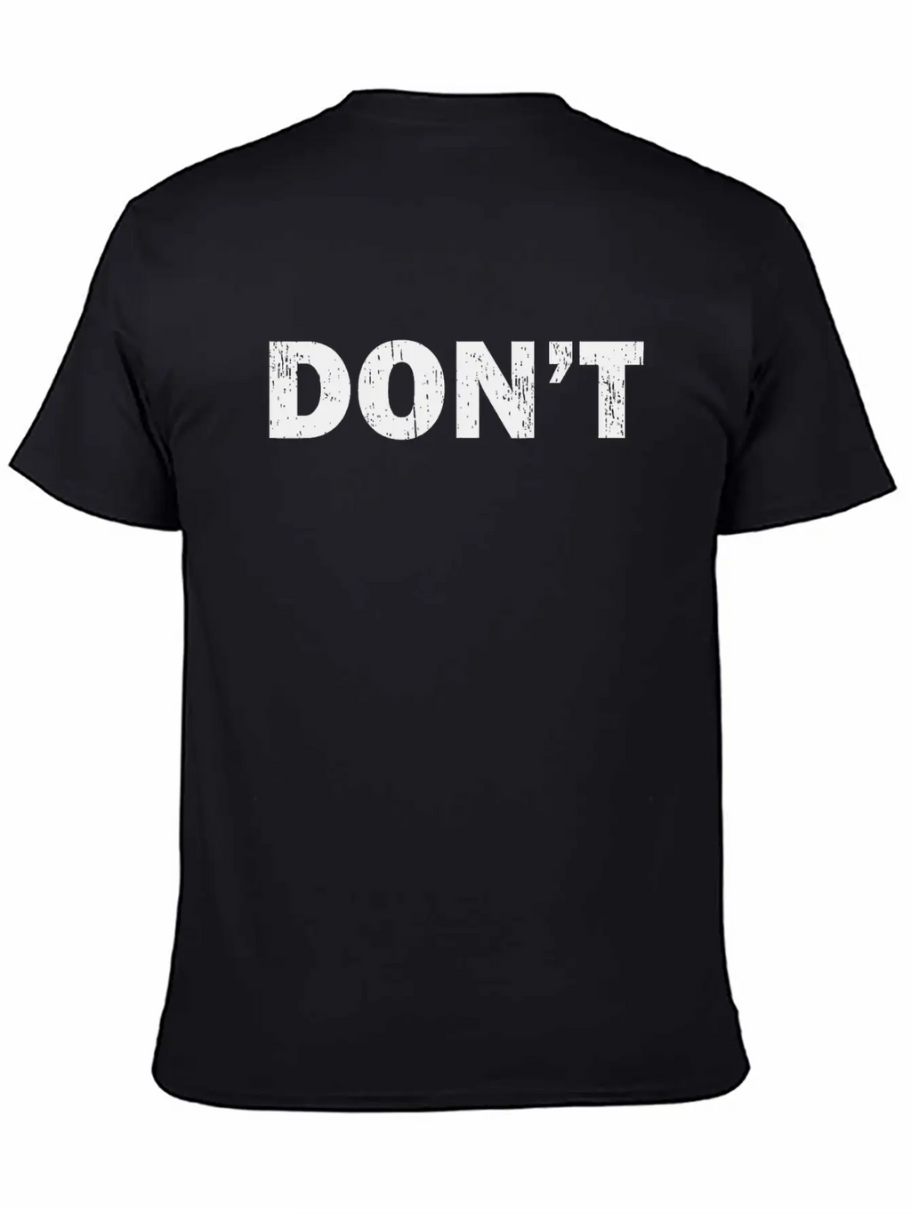 Don't Joke - Black Grunge Unisex Casual T-Shirt – Clean Design For Daily Comfort