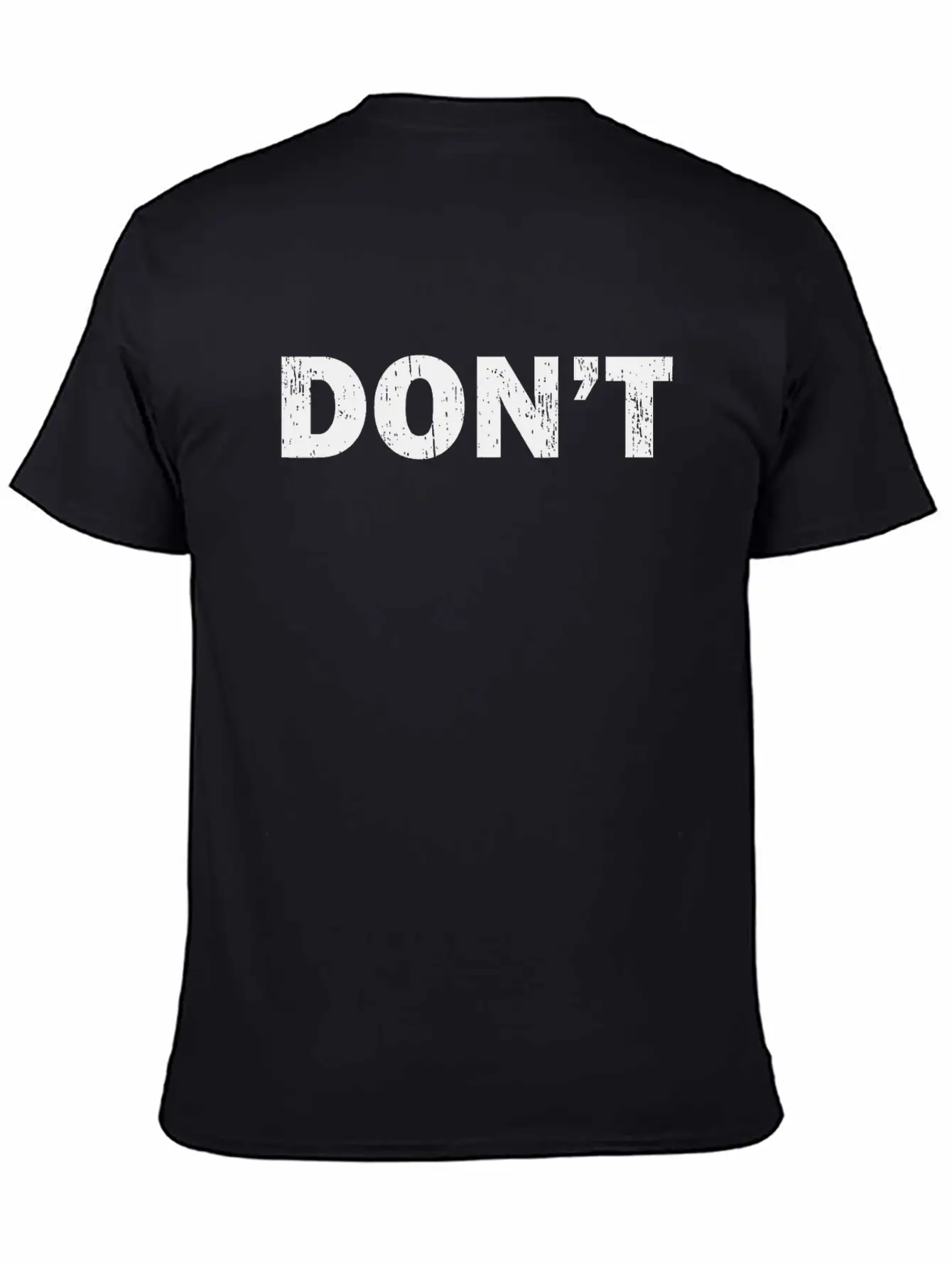 Don't Joke - Black Grunge Unisex Casual T-Shirt – Clean Design For Daily Comfort