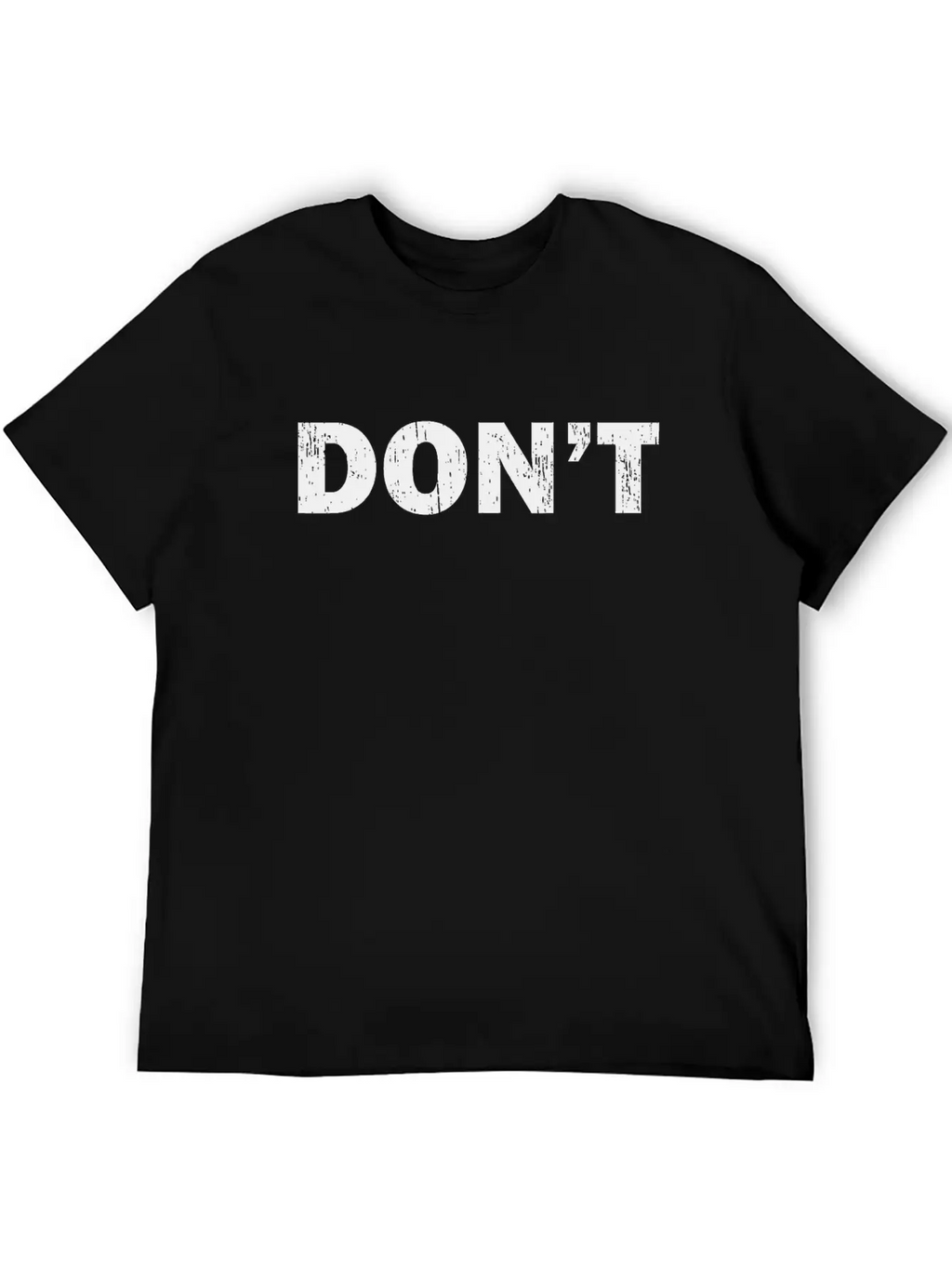 Don't Joke - Black Grunge Unisex Casual T-Shirt – Clean Design For Daily Comfort