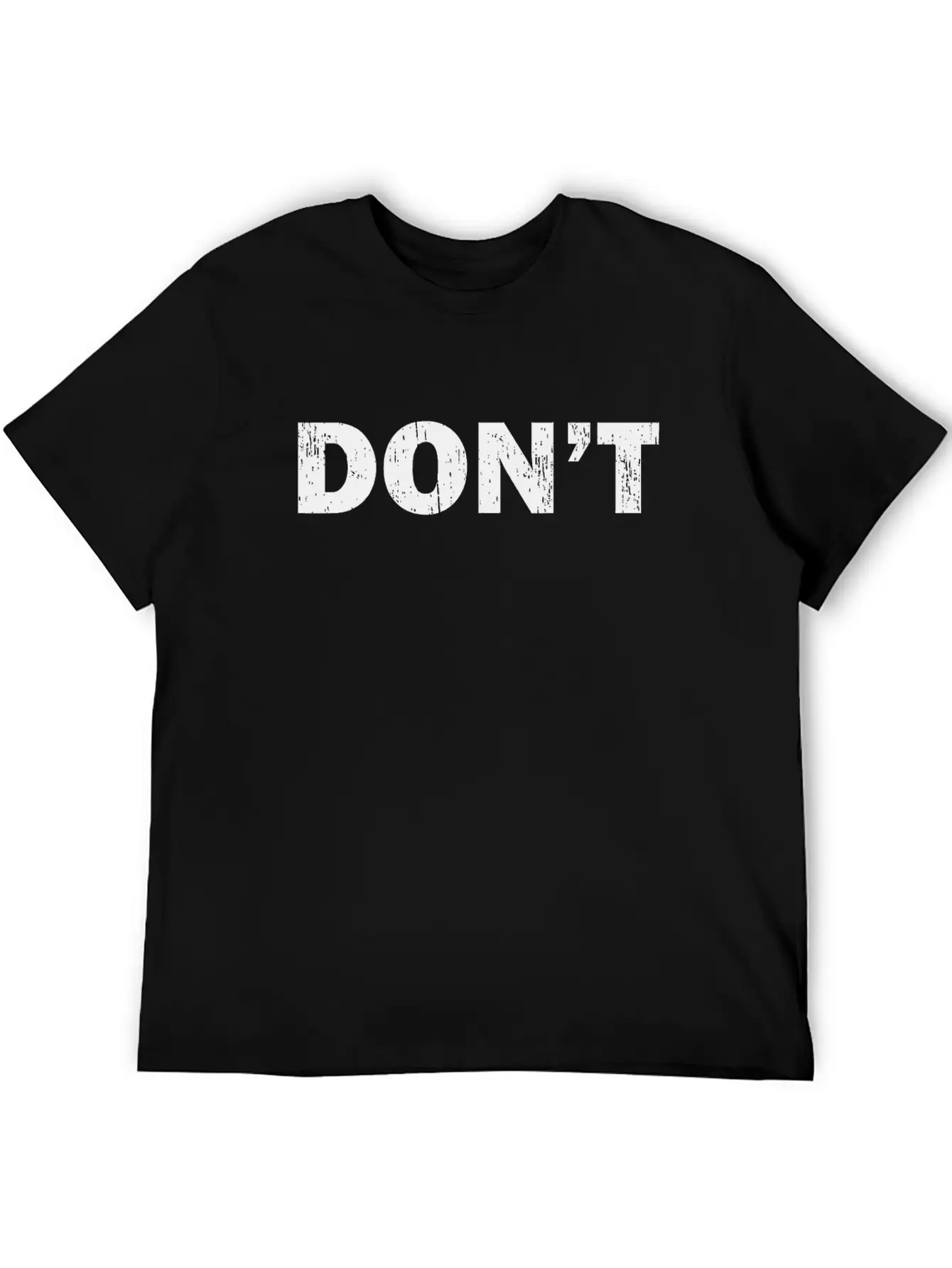 Don't Joke - Black Grunge Unisex Casual T-Shirt – Clean Design For Daily Comfort