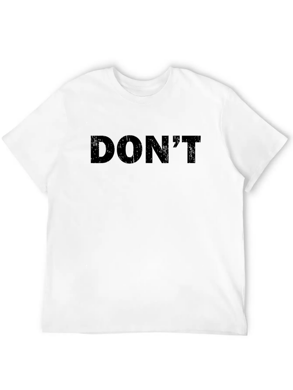 Don't Joke - Black Grunge Unisex Casual T-Shirt – Clean Design For Daily Comfort