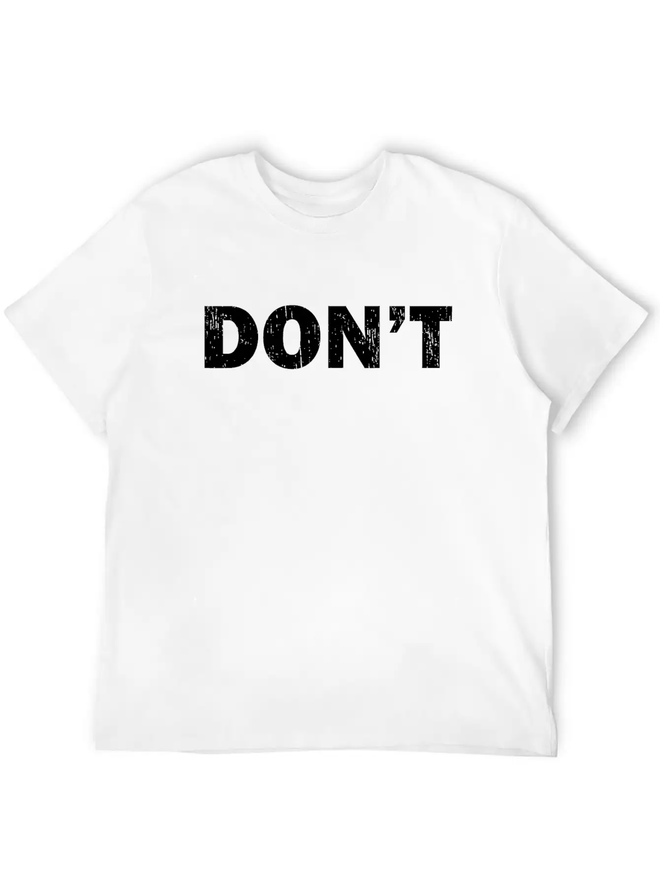 Don't Joke - Black Grunge Unisex Casual T-Shirt – Clean Design For Daily Comfort