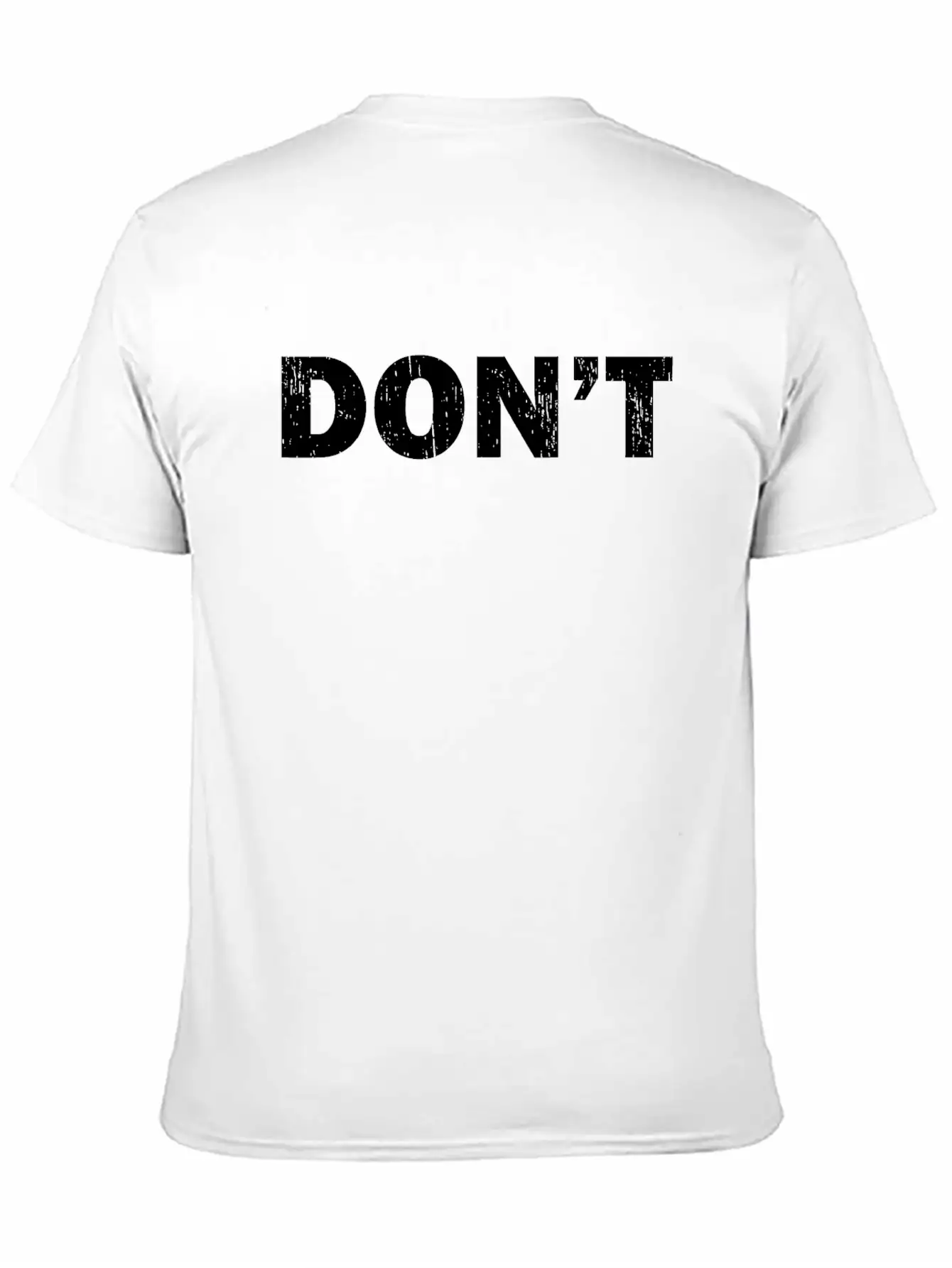 Don't Joke - Black Grunge Unisex Casual T-Shirt – Clean Design For Daily Comfort