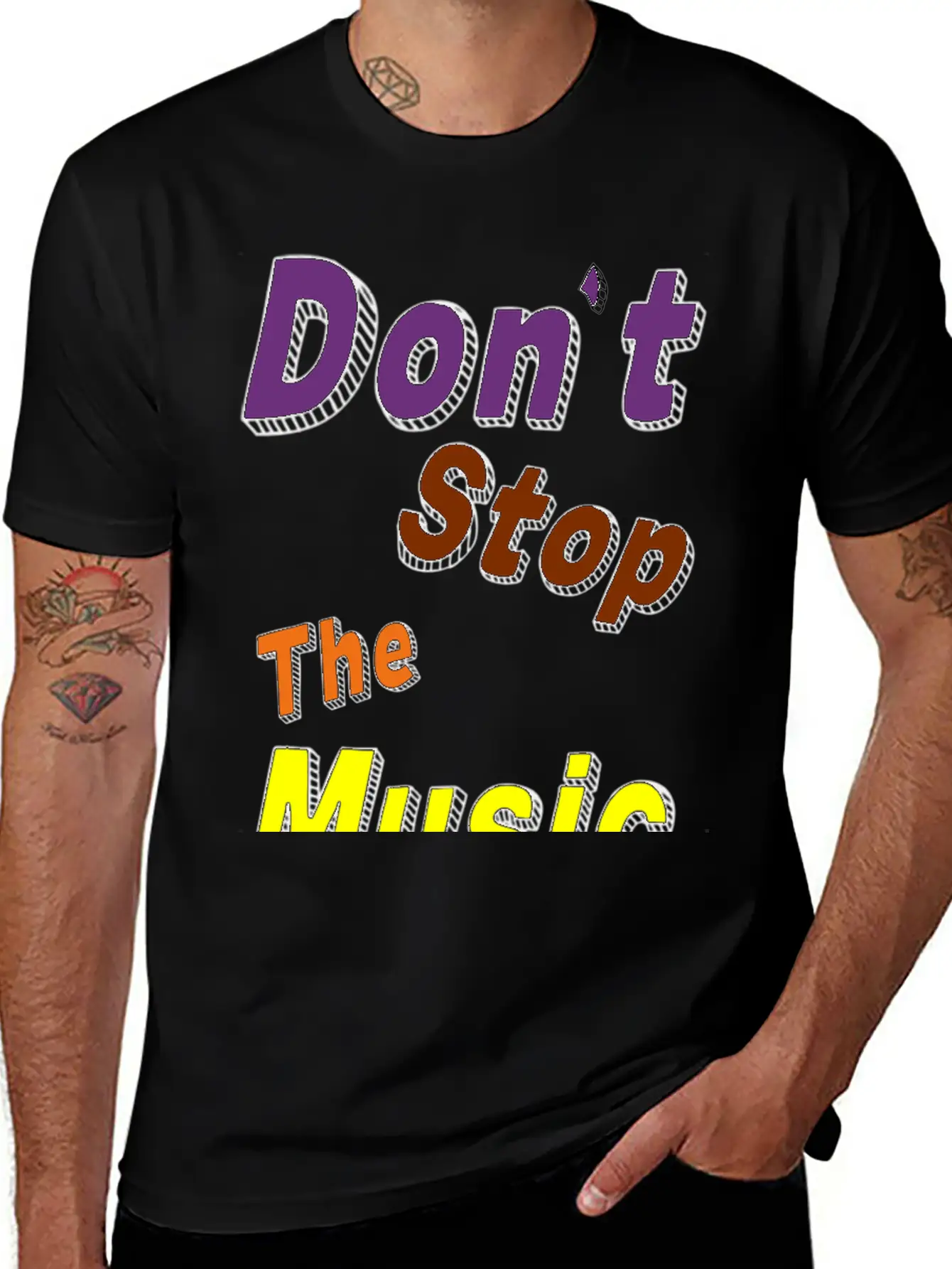 Don't Stop The Music Breathable Soft Cotton T-Shirt – Timeless Casual Look