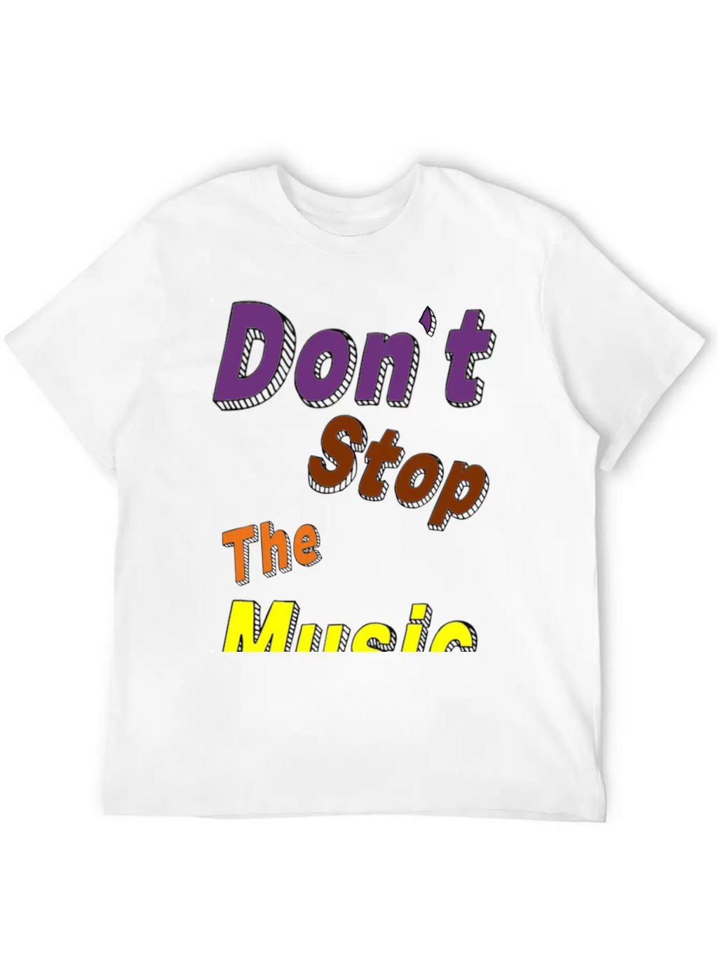 Don't Stop The Music Breathable Soft Cotton T-Shirt – Timeless Casual Look