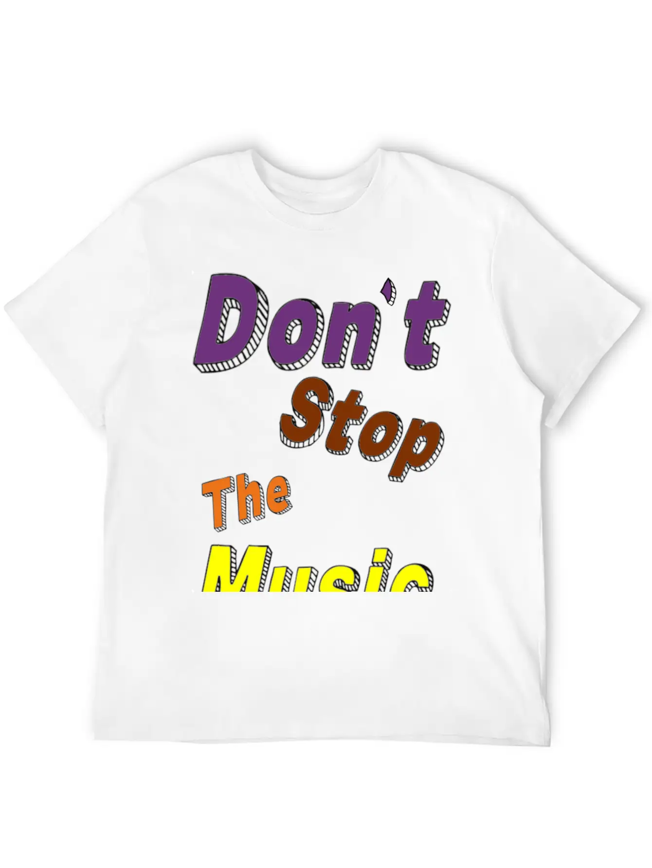 Don't Stop The Music Breathable Soft Cotton T-Shirt – Timeless Casual Look