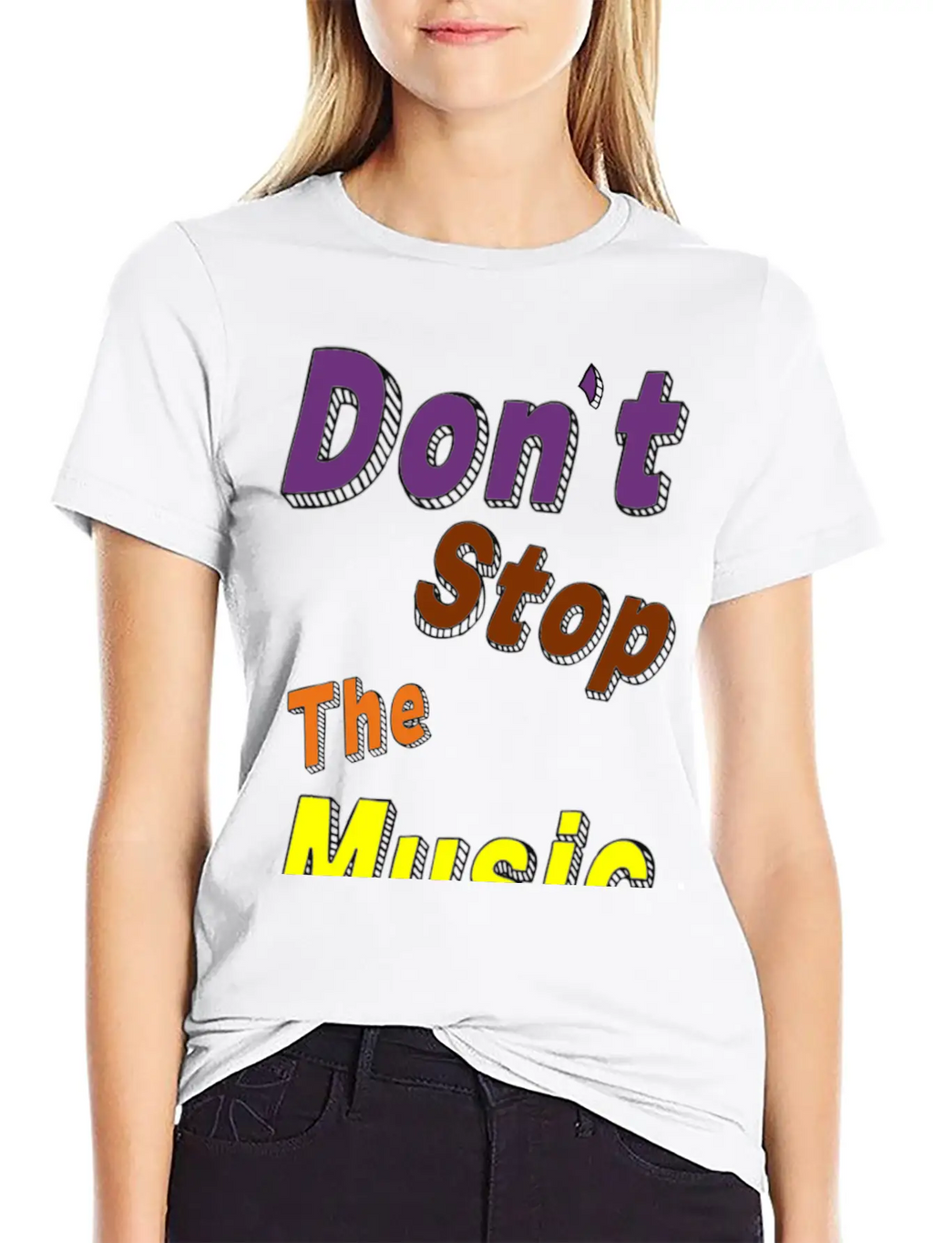 Don't Stop The Music Breathable Soft Cotton T-Shirt – Timeless Casual Look