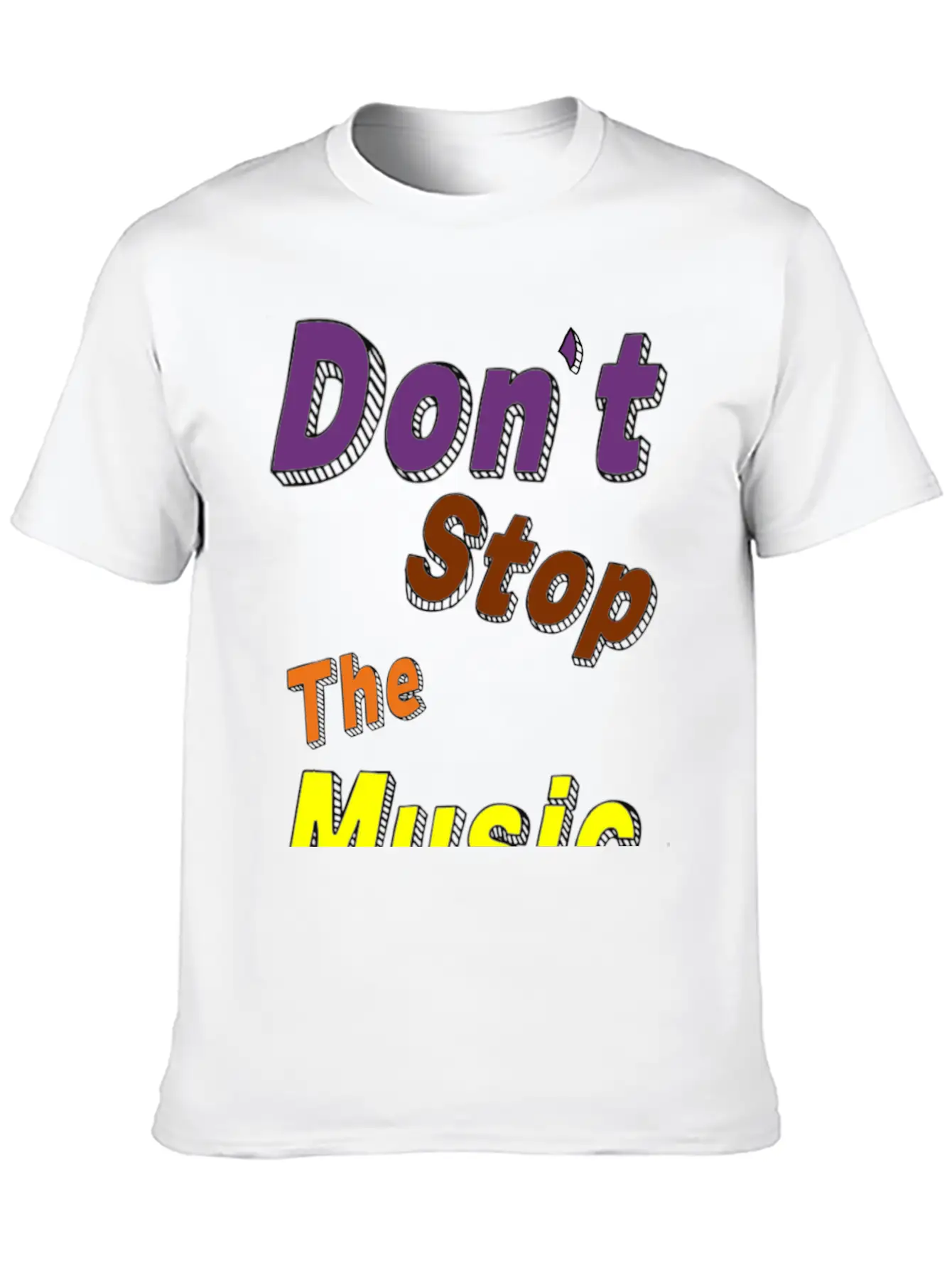 Don't Stop The Music Breathable Soft Cotton T-Shirt – Timeless Casual Look