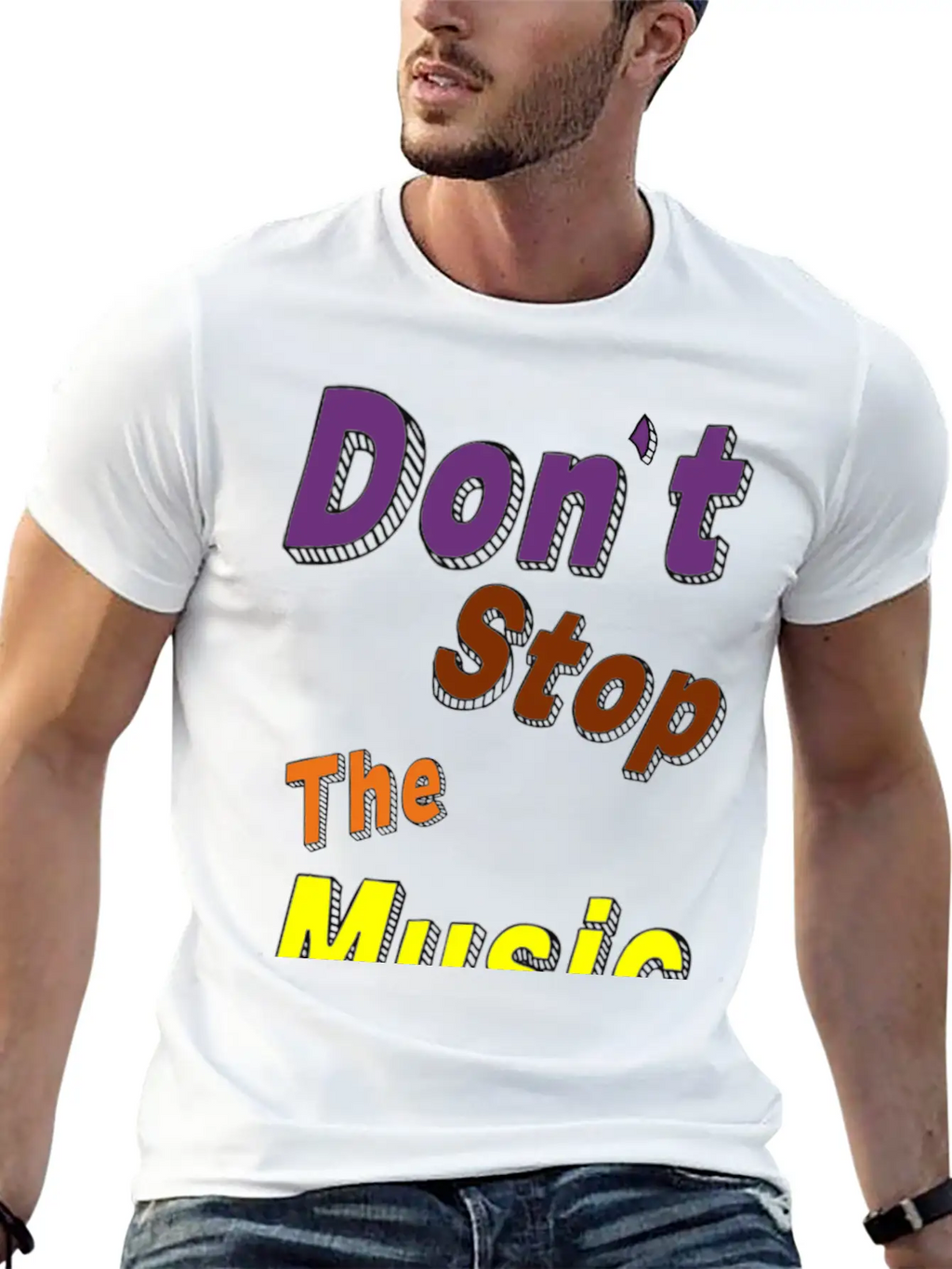 Don't Stop The Music Breathable Soft Cotton T-Shirt – Timeless Casual Look