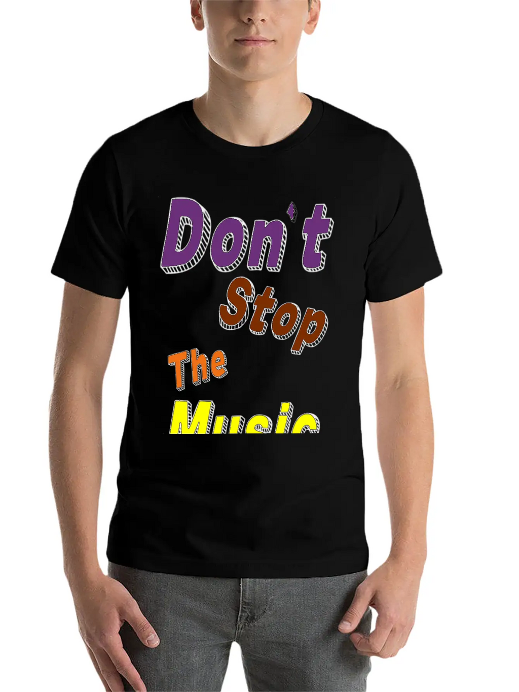 Don't Stop The Music Breathable Soft Cotton T-Shirt – Timeless Casual Look