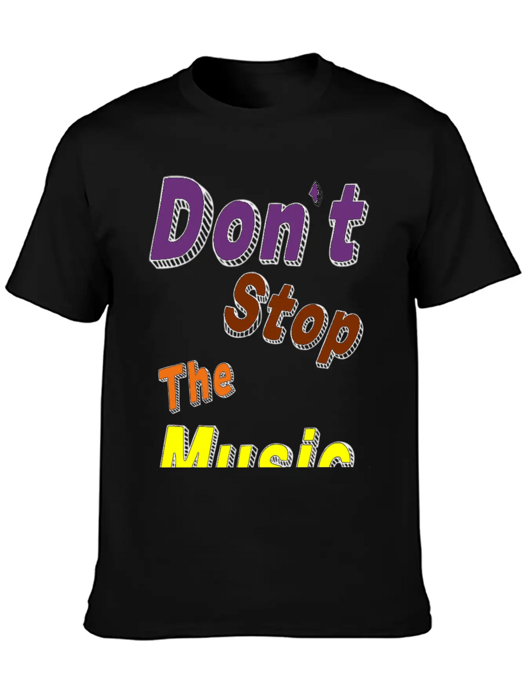 Don't Stop The Music Breathable Soft Cotton T-Shirt – Timeless Casual Look