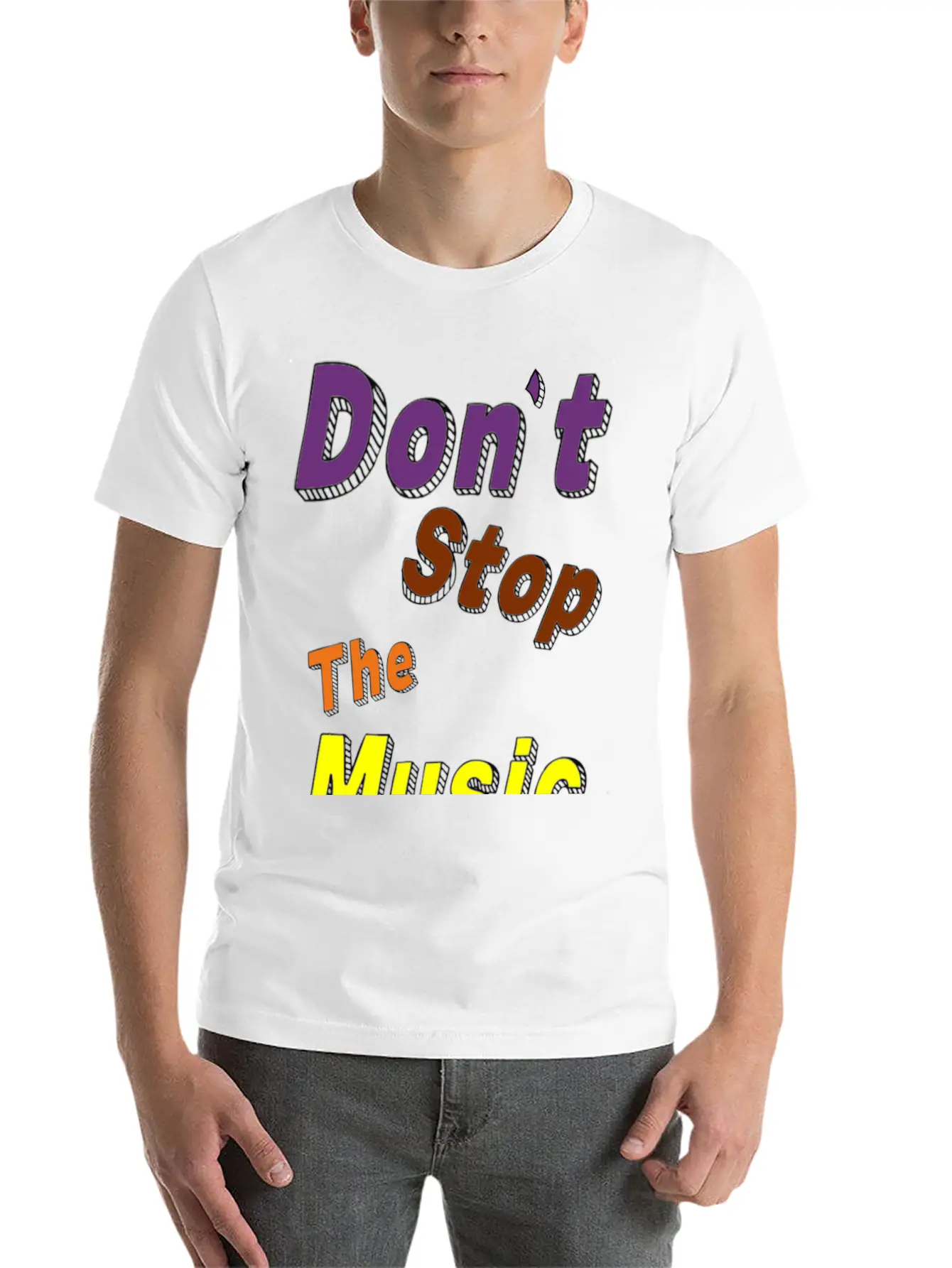 Don't Stop The Music Breathable Soft Cotton T-Shirt – Timeless Casual Look