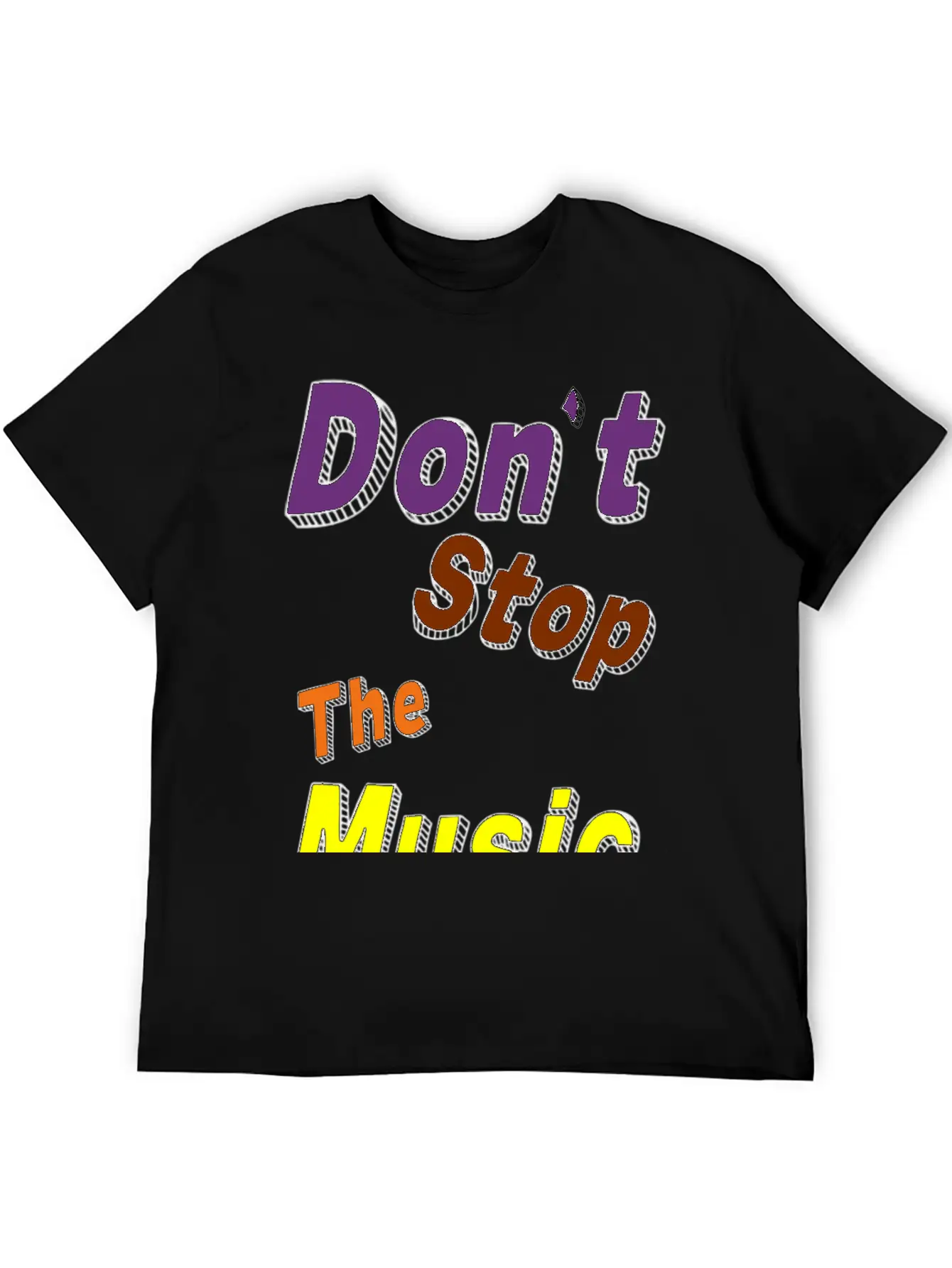 Don't Stop The Music Breathable Soft Cotton T-Shirt – Timeless Casual Look