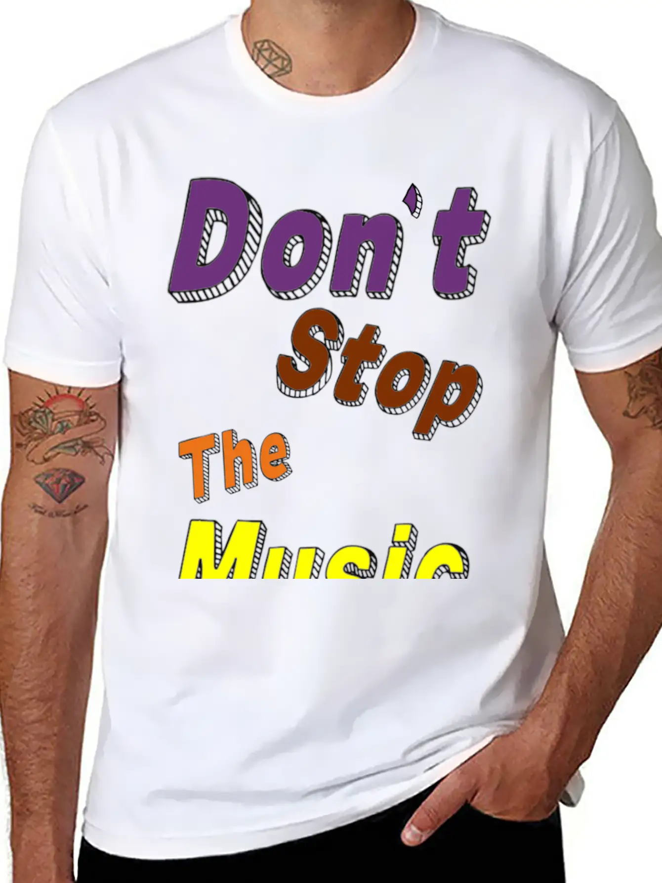 Don't Stop The Music Breathable Soft Cotton T-Shirt – Timeless Casual Look