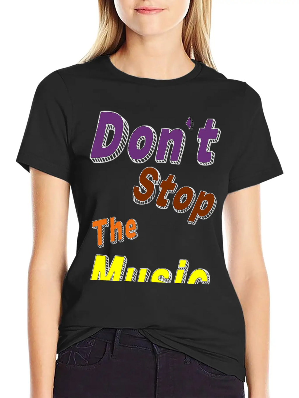 Don't Stop The Music Breathable Soft Cotton T-Shirt – Timeless Casual Look