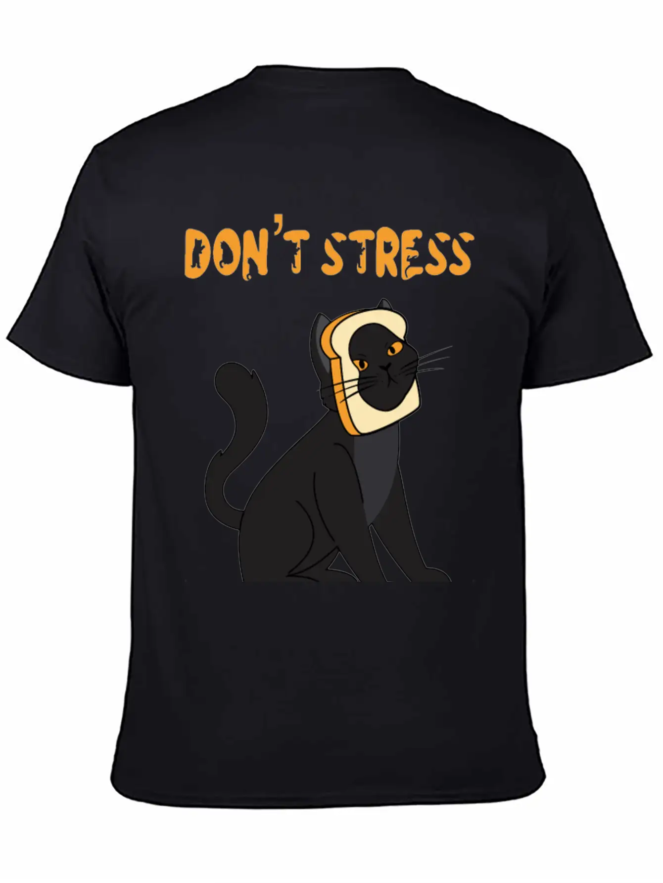 Don't Stress Meowt Casual Graphic T-Shirt – Simple And Comfortable Daily Wear