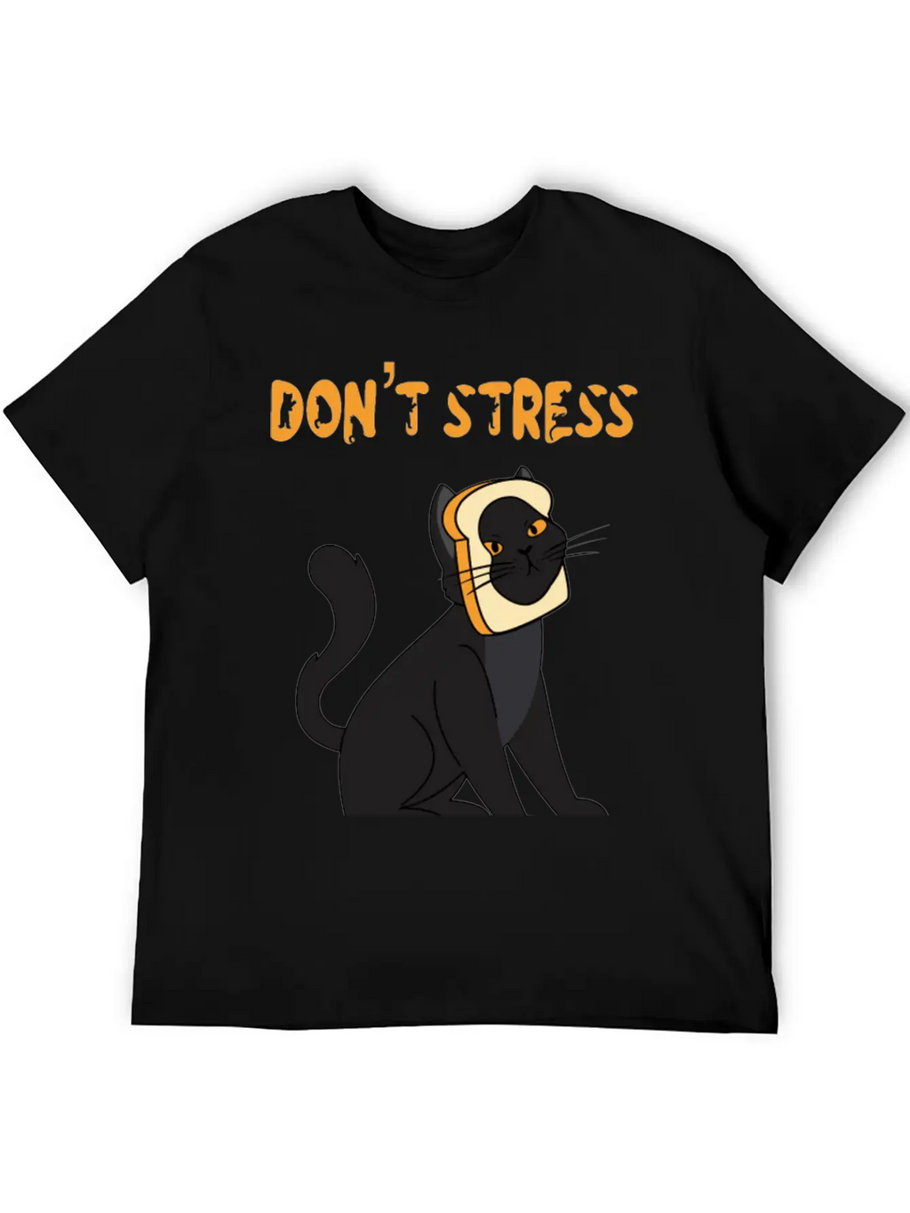 Don't Stress Meowt Casual Graphic T-Shirt – Simple And Comfortable Daily Wear