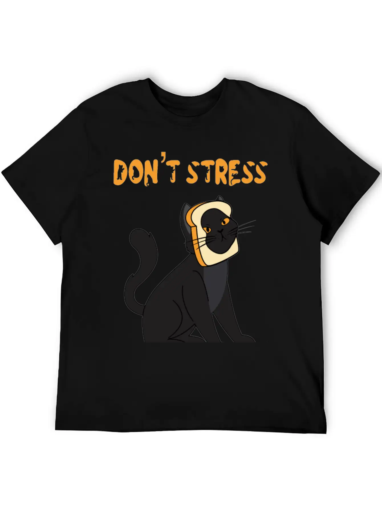 Don't Stress Meowt Casual Graphic T-Shirt – Simple And Comfortable Daily Wear