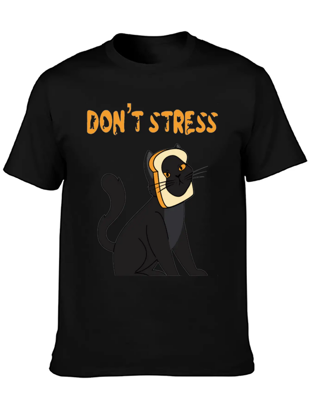 Don't Stress Meowt Casual Graphic T-Shirt – Simple And Comfortable Daily Wear