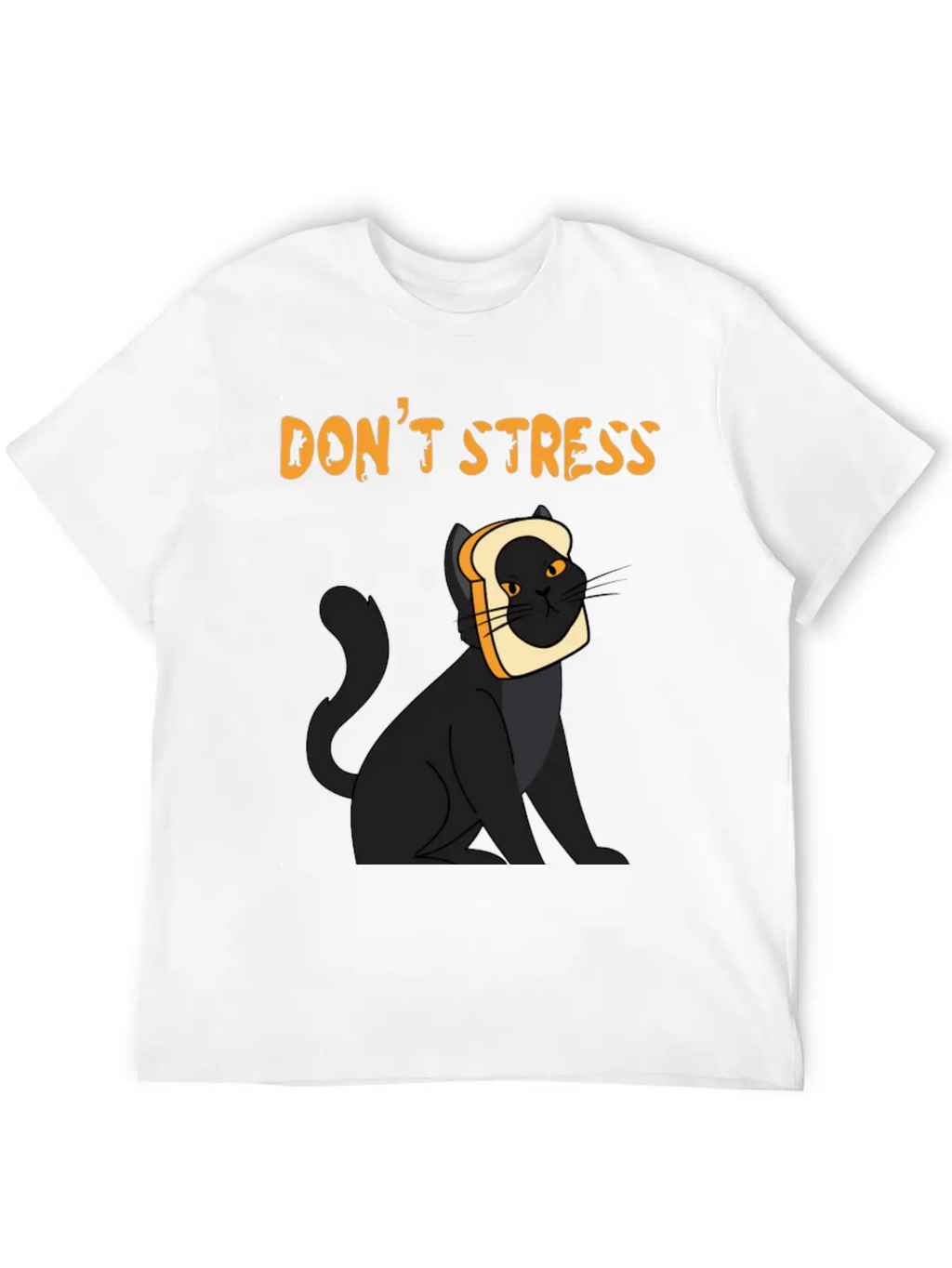 Don't Stress Meowt Casual Graphic T-Shirt – Simple And Comfortable Daily Wear