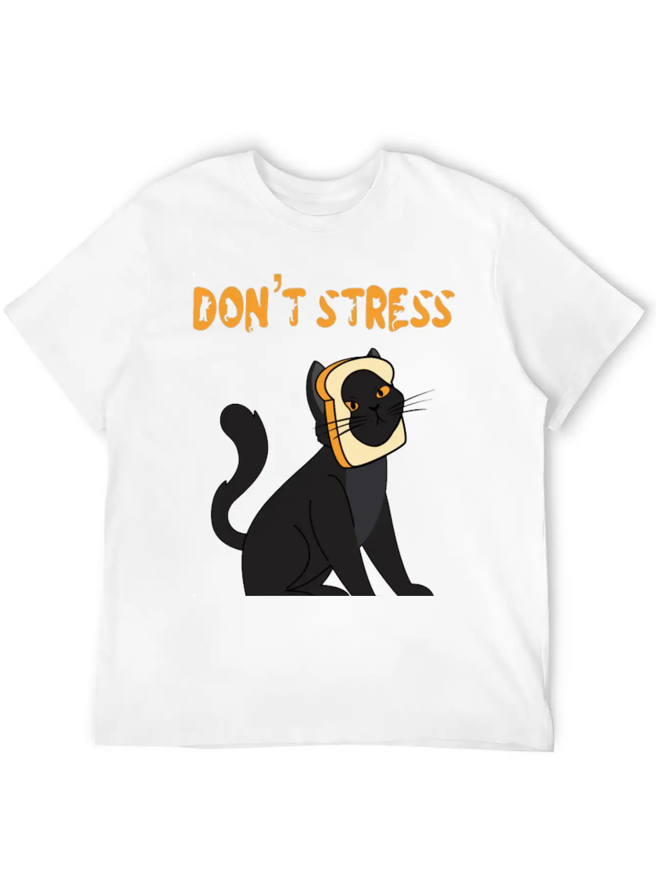 Don't Stress Meowt Casual Graphic T-Shirt – Simple And Comfortable Daily Wear