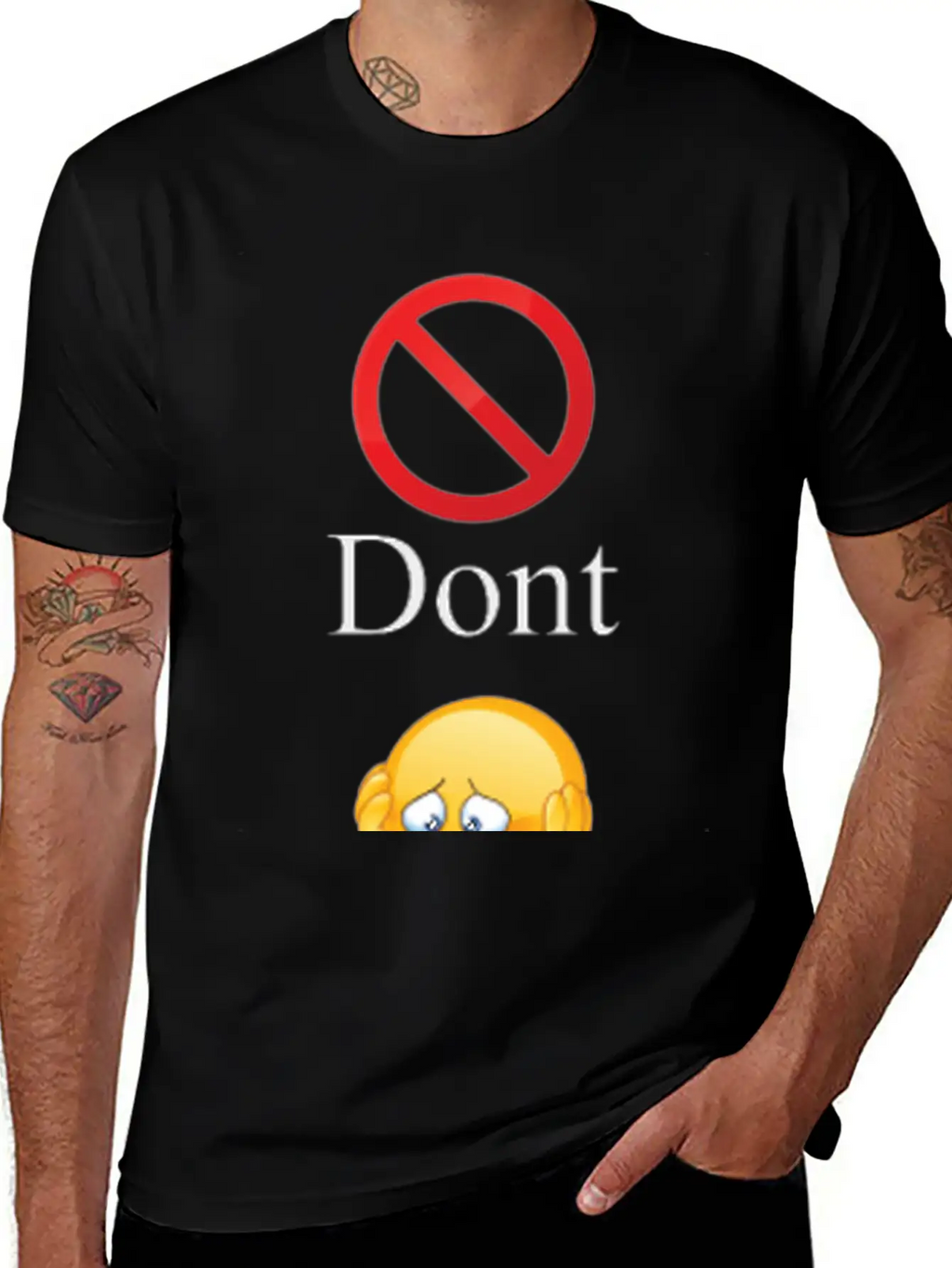 Dont Worry Be Happy Essential Cotton Tee For Daily Outfits – Unisex Style