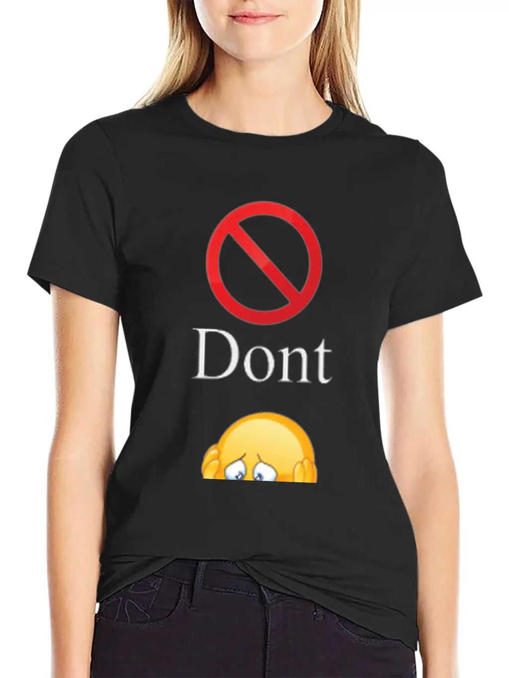 Dont Worry Be Happy Essential Cotton Tee For Daily Outfits – Unisex Style