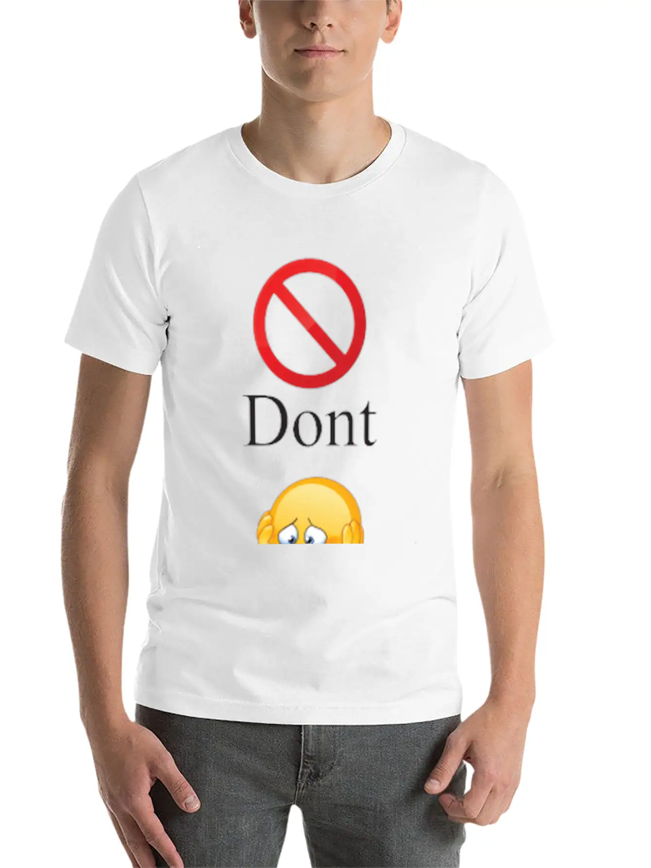 Dont Worry Be Happy Essential Cotton Tee For Daily Outfits – Unisex Style