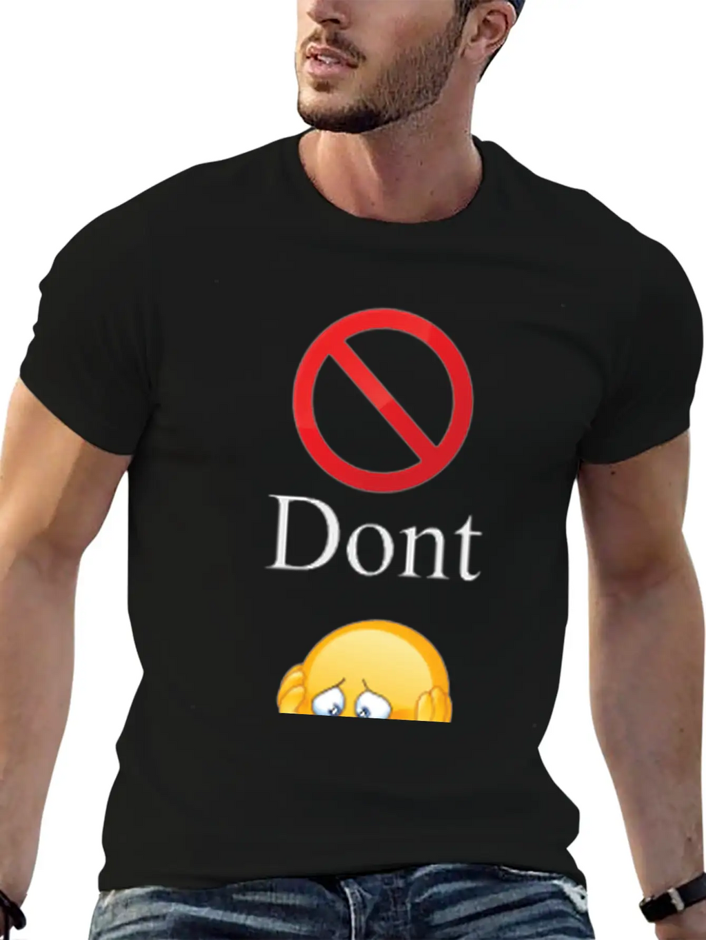 Dont Worry Be Happy Essential Cotton Tee For Daily Outfits – Unisex Style