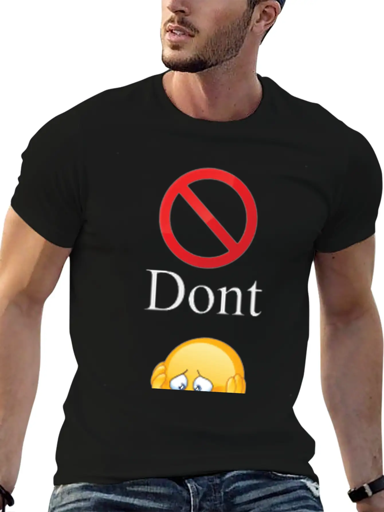 Dont Worry Be Happy Essential Cotton Tee For Daily Outfits – Unisex Style