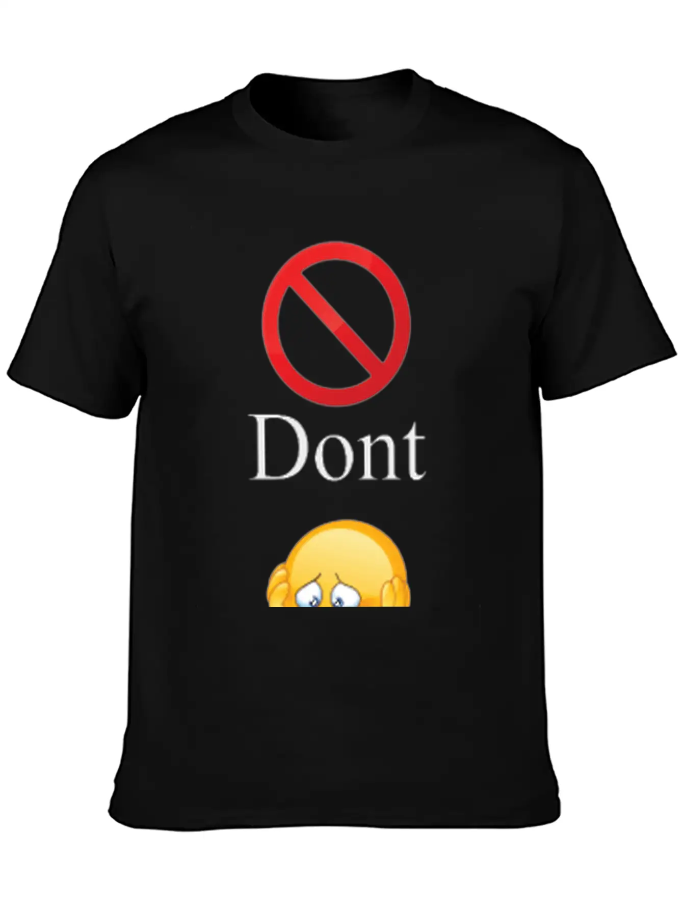 Dont Worry Be Happy Essential Cotton Tee For Daily Outfits – Unisex Style