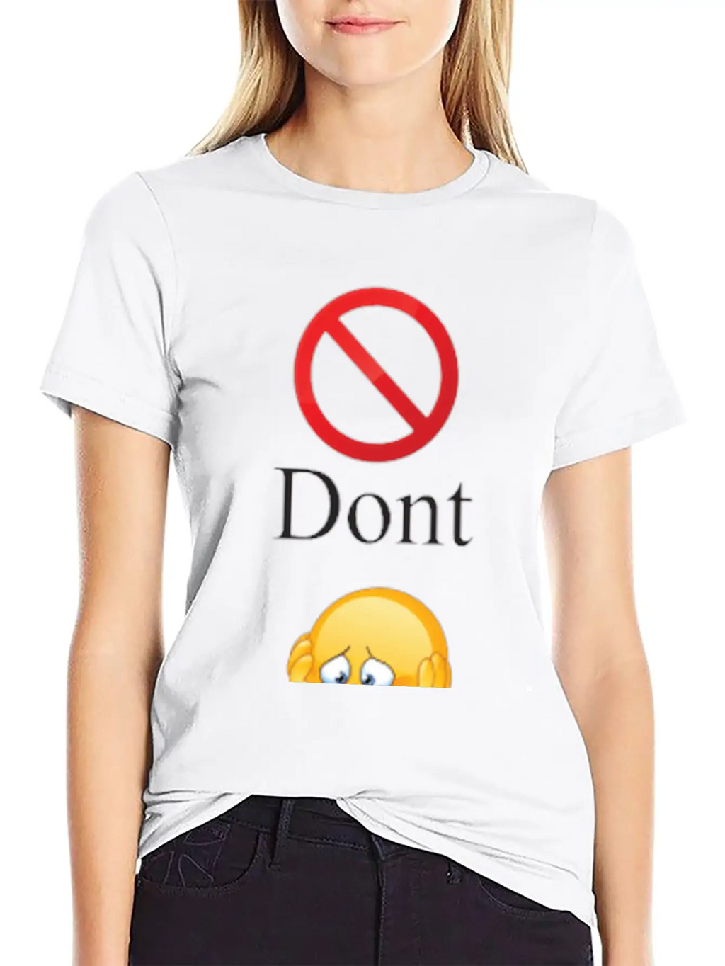 Dont Worry Be Happy Essential Cotton Tee For Daily Outfits – Unisex Style