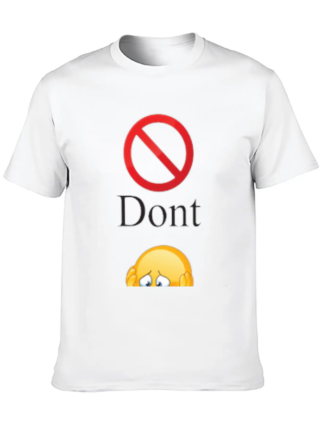 Dont Worry Be Happy Essential Cotton Tee For Daily Outfits – Unisex Style