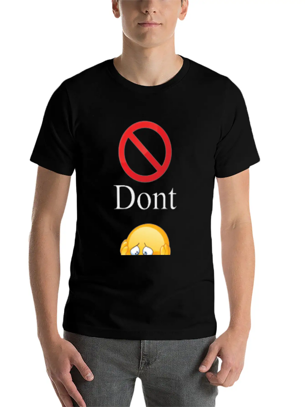 Dont Worry Be Happy Essential Cotton Tee For Daily Outfits – Unisex Style