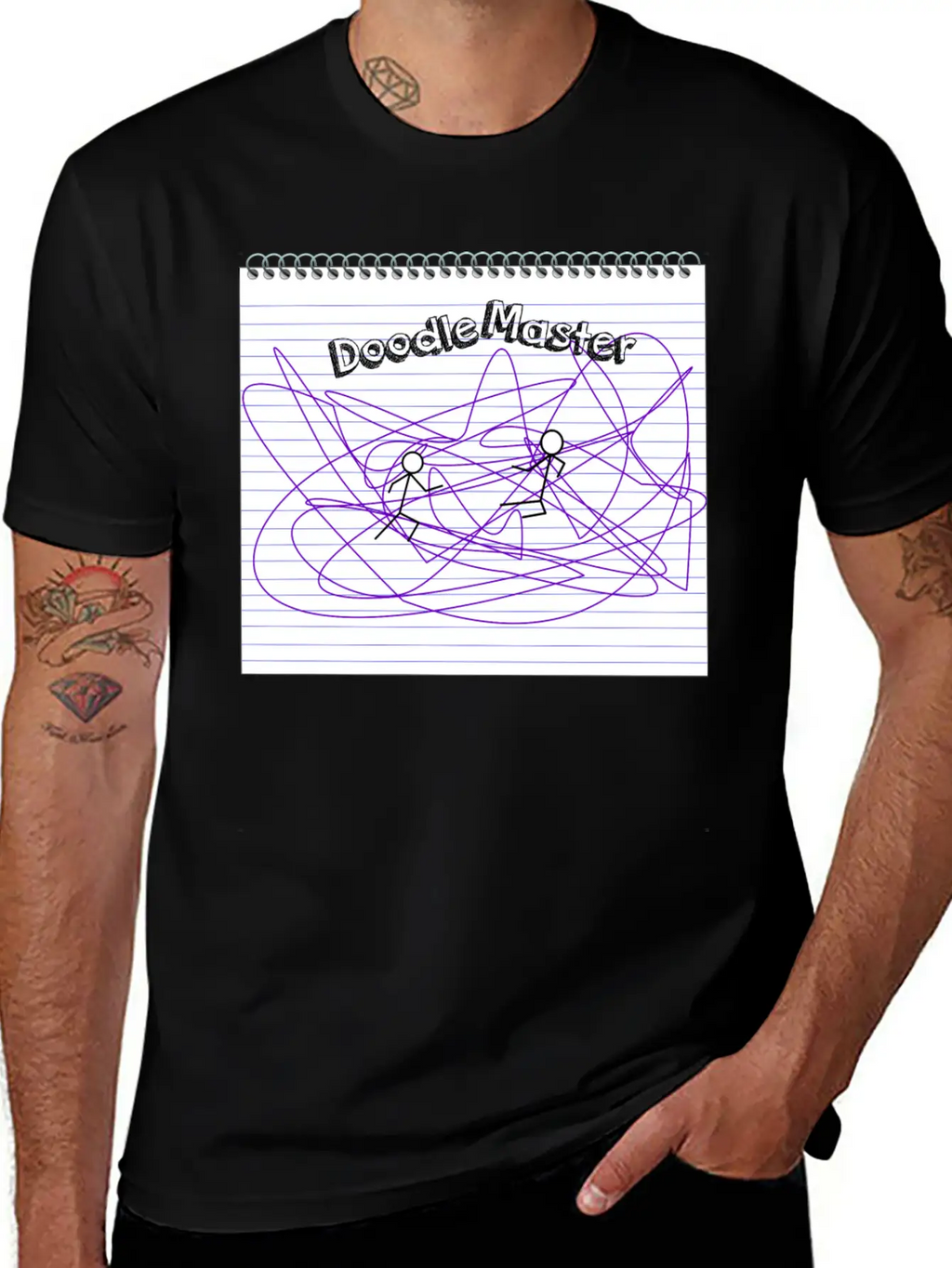 Doodle Master Unisex Short Sleeve Soft Cotton T-Shirt – Casual Everyday Wear